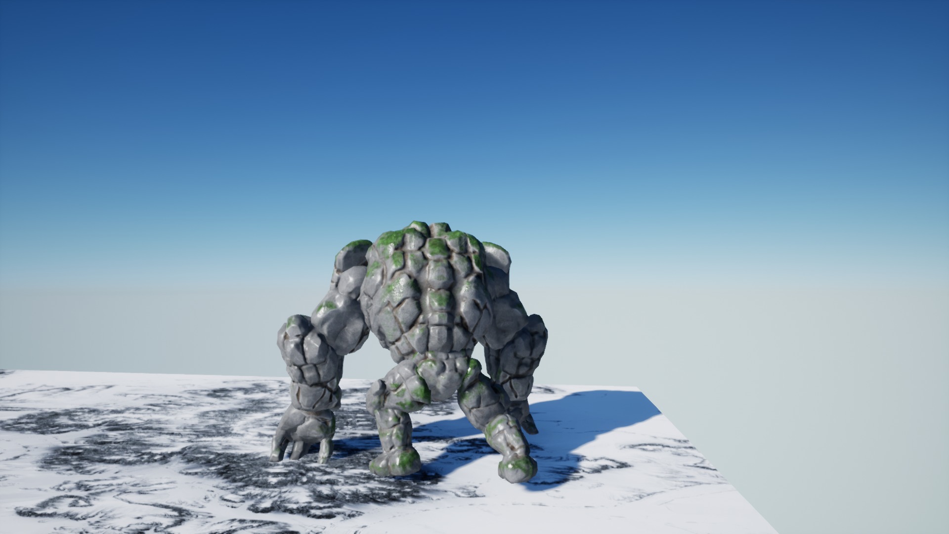 Golem 3 Low-poly 3D model_7