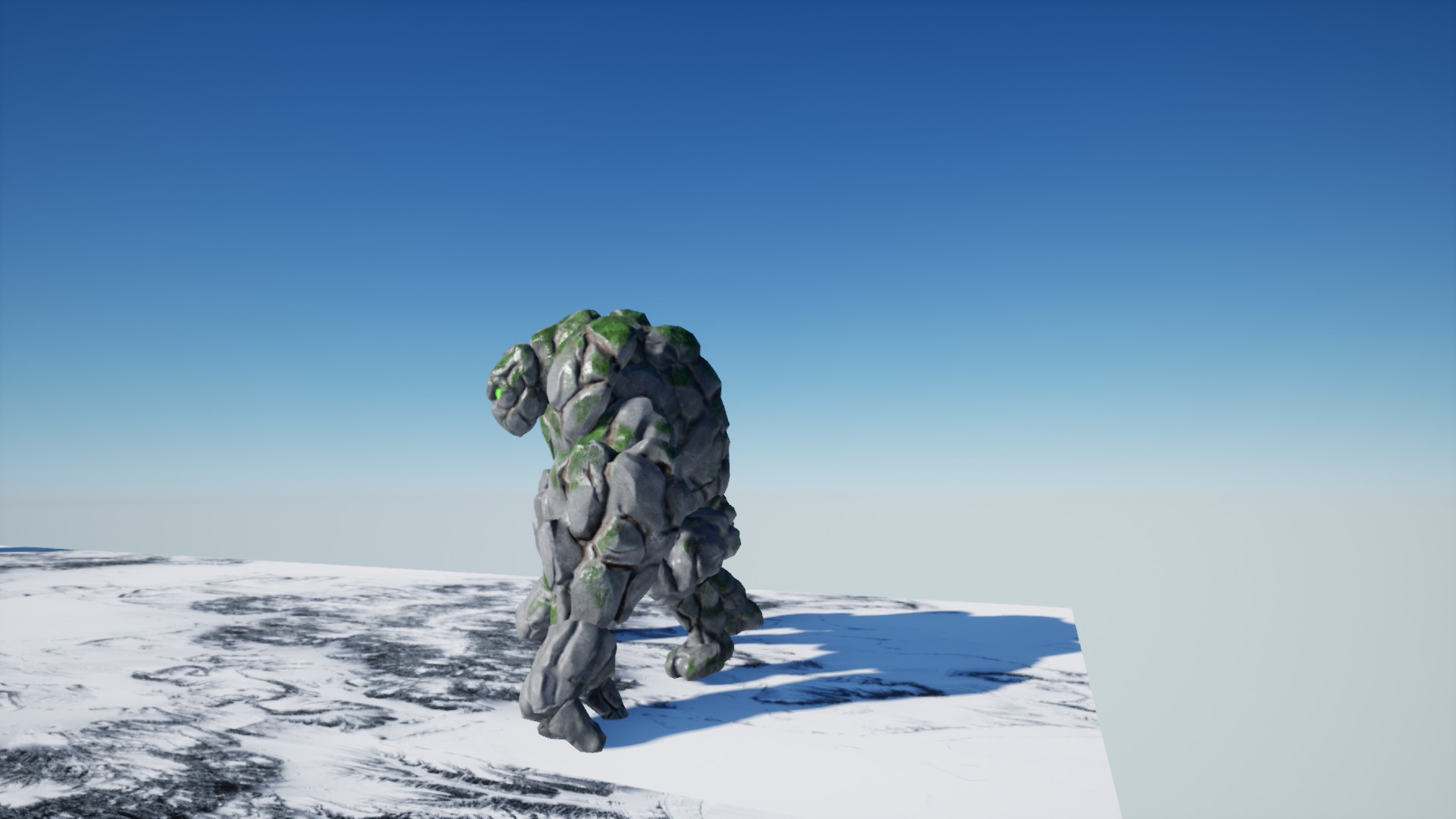 Golem 3 Low-poly 3D model_6