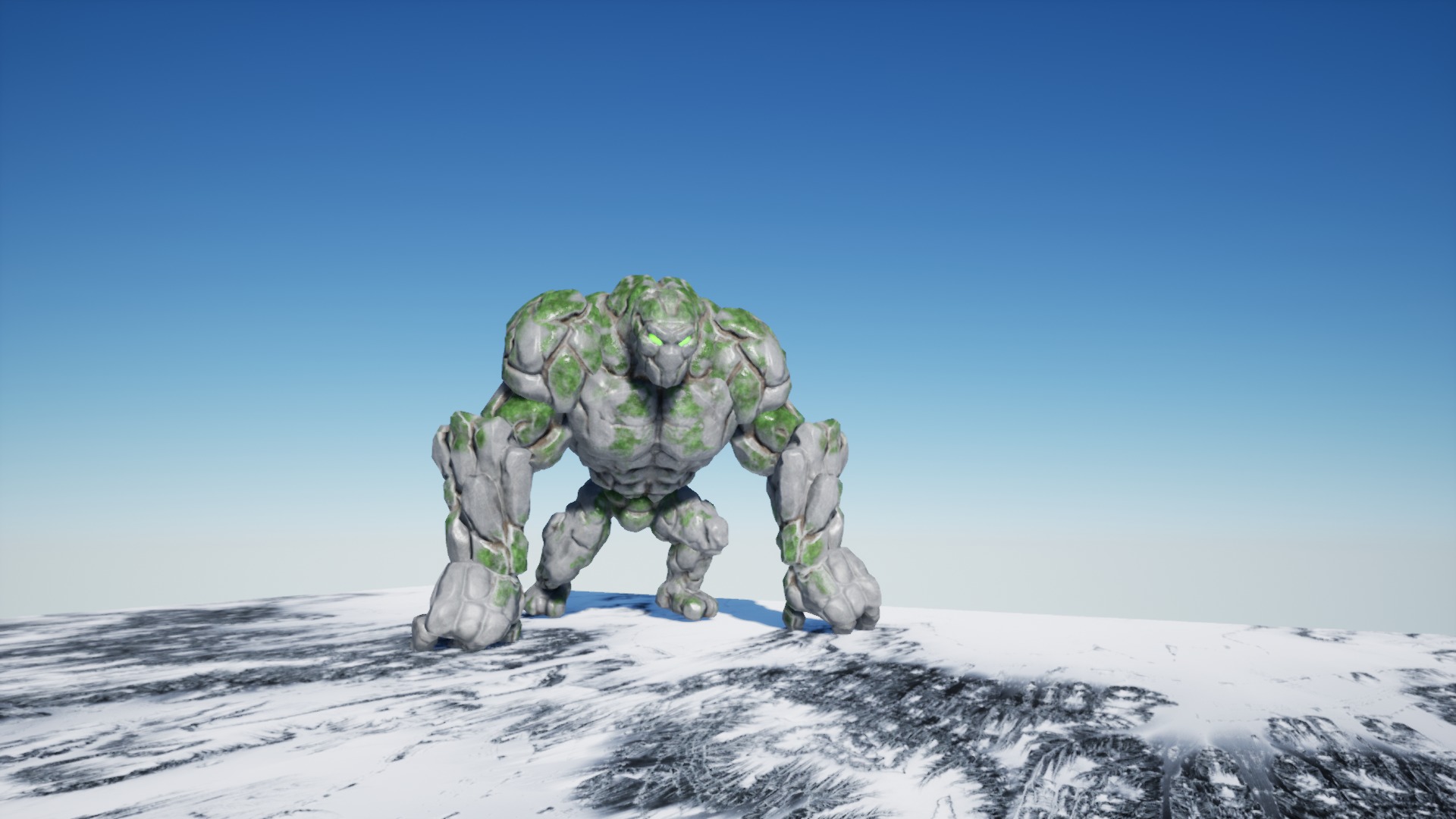 Golem 3 Low-poly 3D model_15