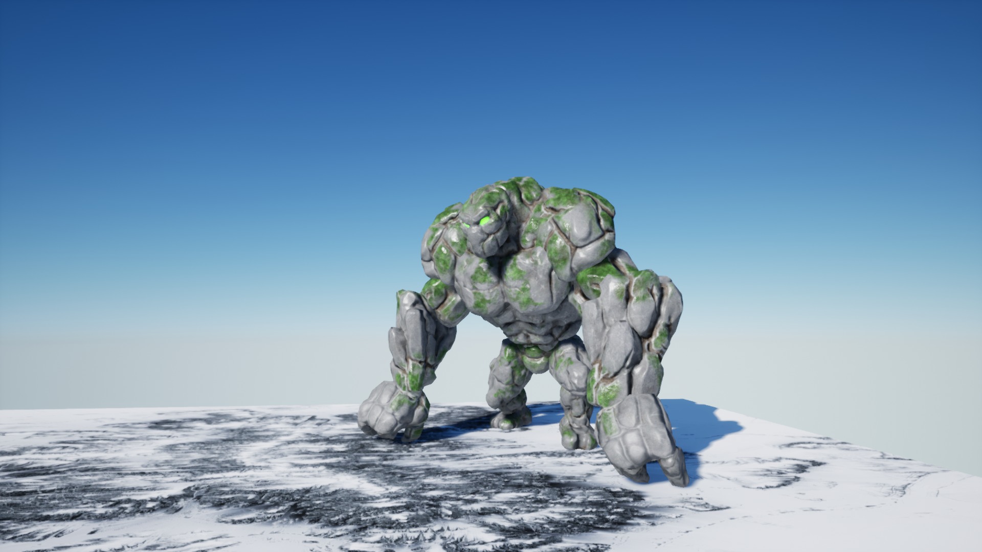Golem 3 Low-poly 3D model_4