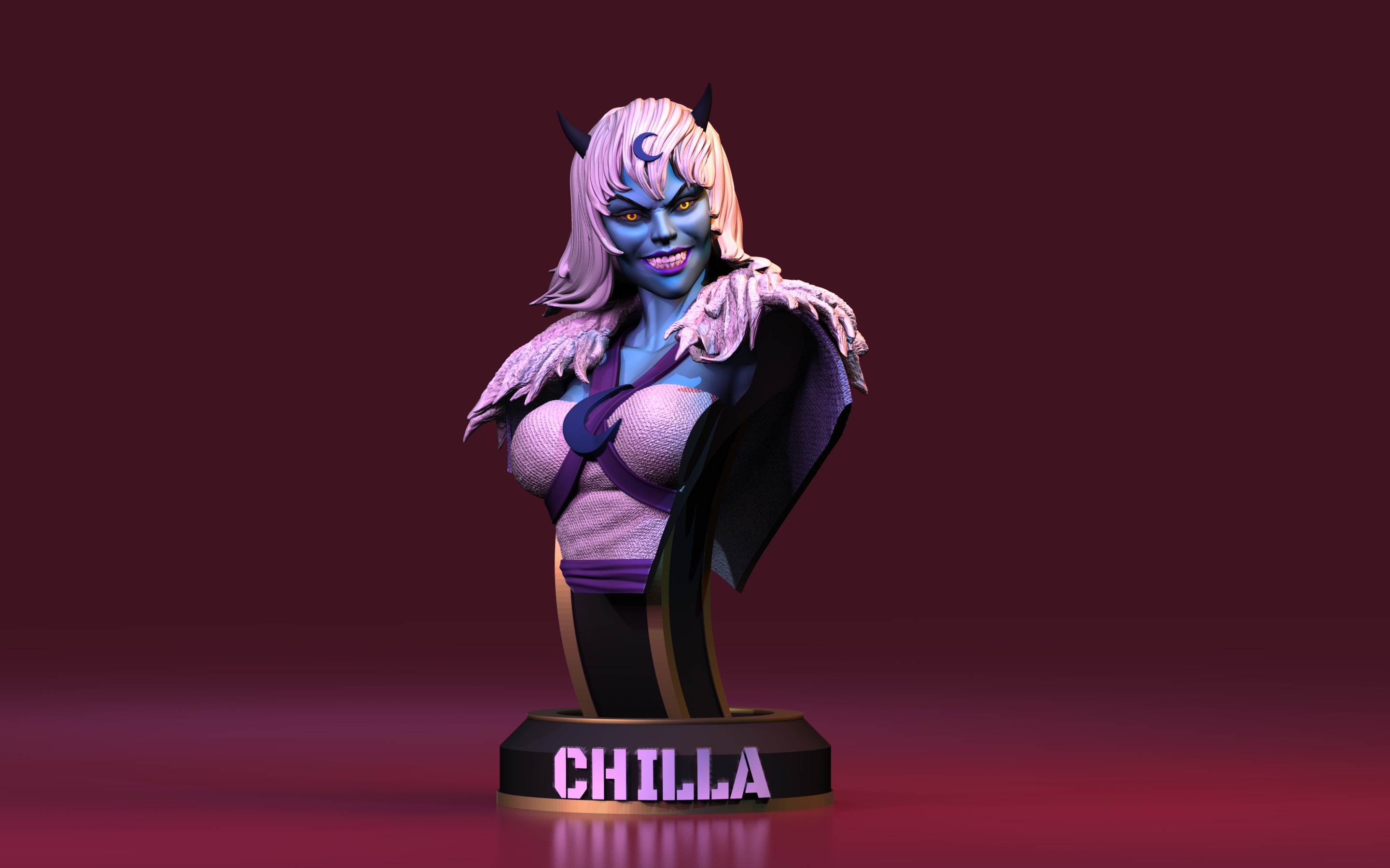 Chilla Thundercats Lunatacs STL 3d printing by CG Pyro 3D print model_8