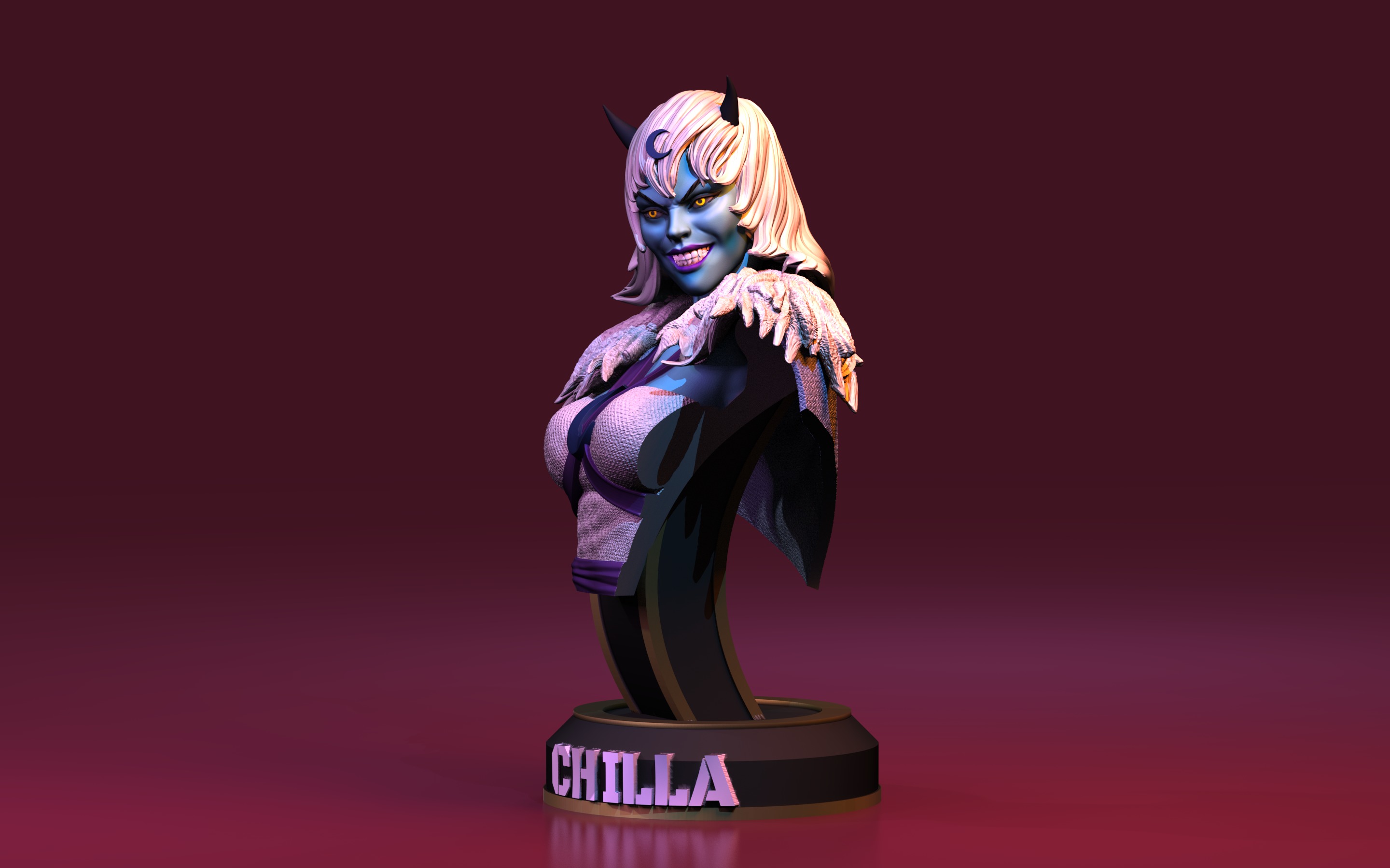 Chilla Thundercats Lunatacs STL 3d printing by CG Pyro 3D print model_7