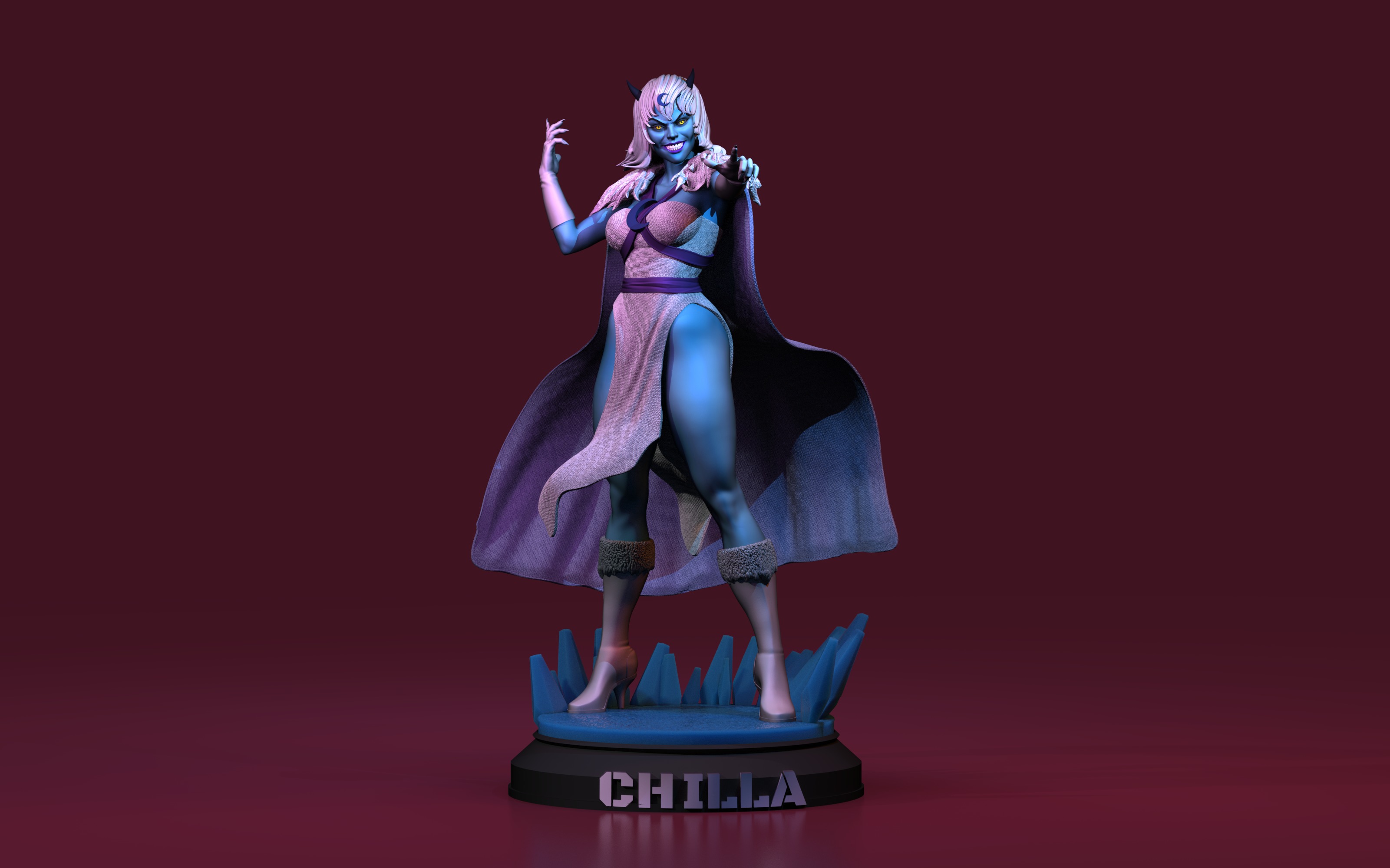 Chilla Thundercats Lunatacs STL 3d printing by CG Pyro 3D print model_14