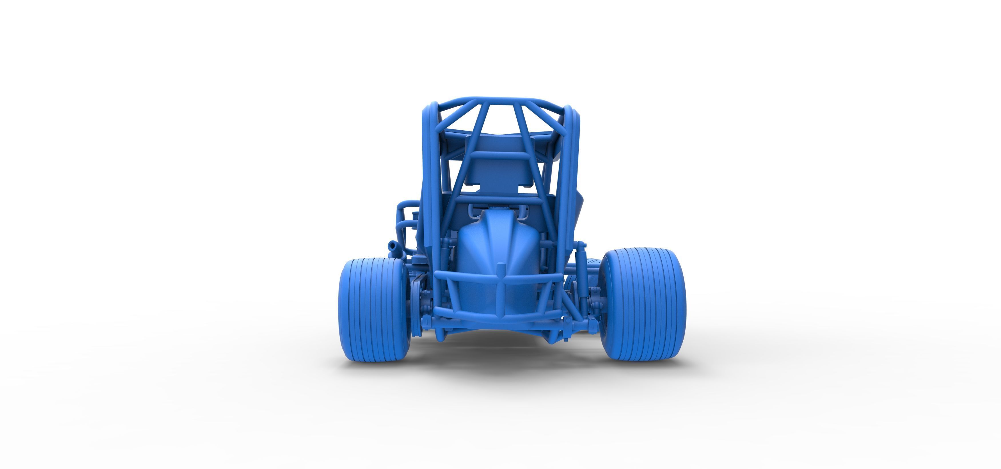 600 Micro sprint car while turning Scale 1 to 25 3D print model_44