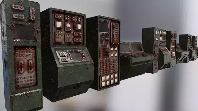 Old Rusted Control Panels