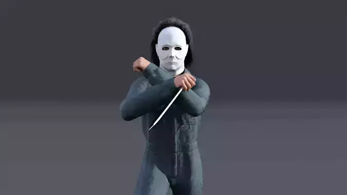 Michael Myers Halloween Rigged Animated