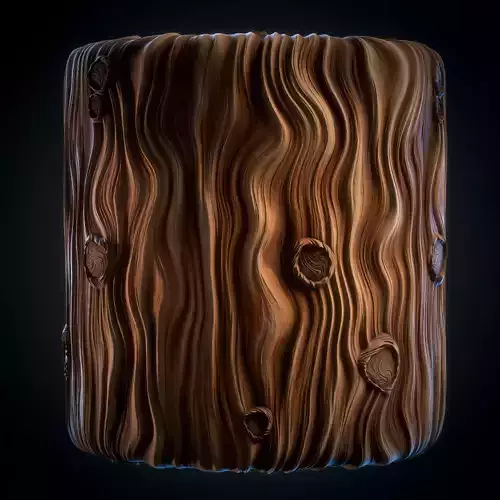 Wood Bark Material Stylized - VOL 07 - Maps - SBsar