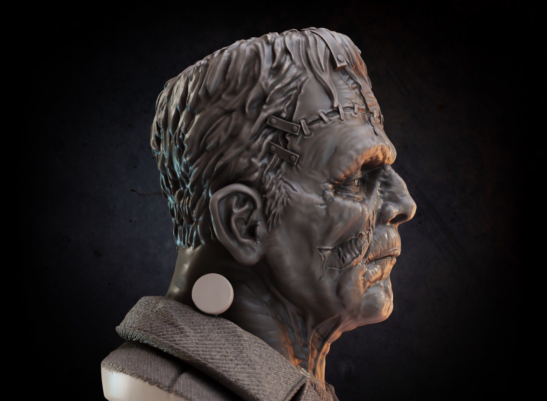 Frankenstein Monster 3D print model_3