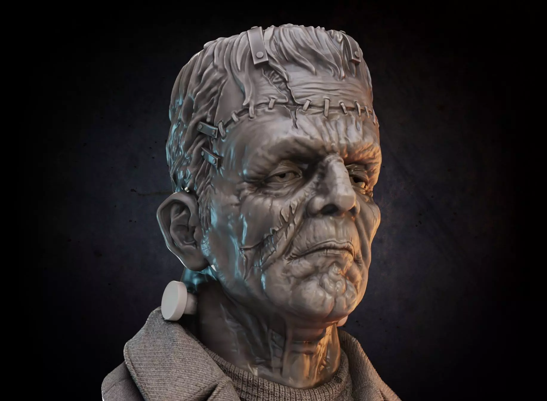 Frankenstein Monster 3D print model_0