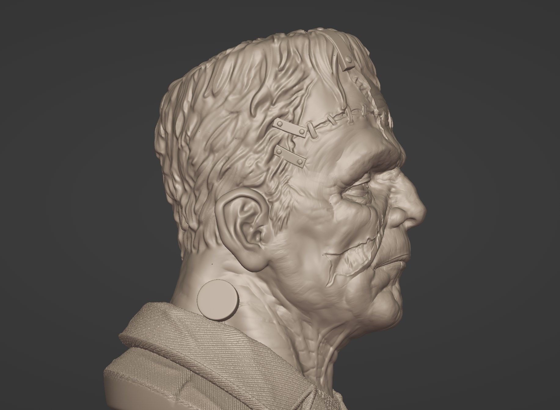 Frankenstein Monster 3D print model_5
