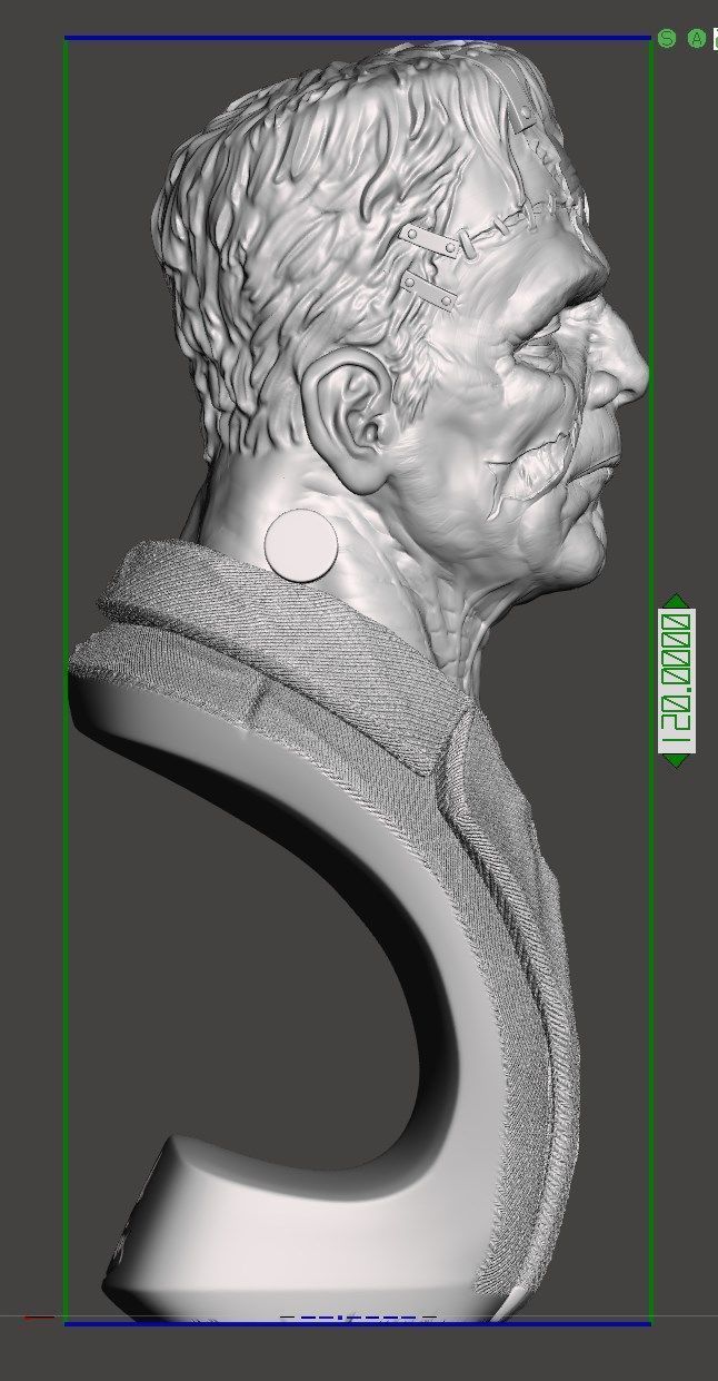 Frankenstein Monster 3D print model_9