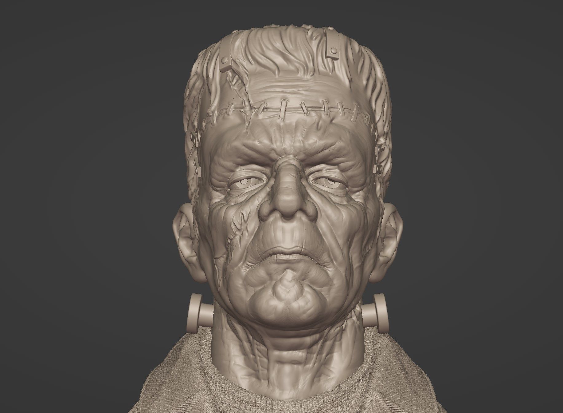 Frankenstein Monster 3D print model_4