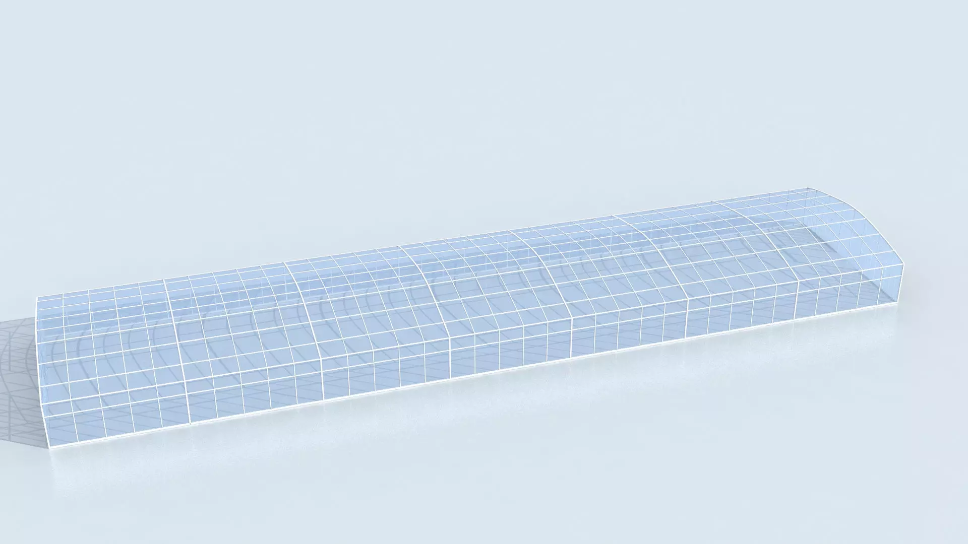 Greenhouse glass 3D model_0