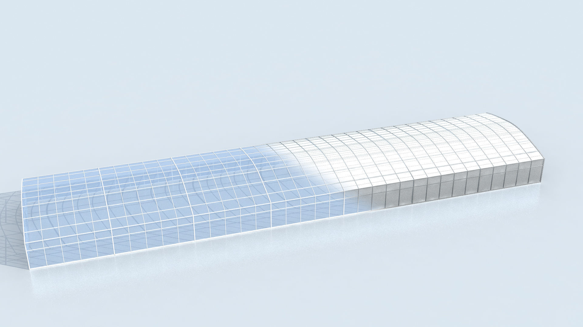 Greenhouse glass 3D model_4