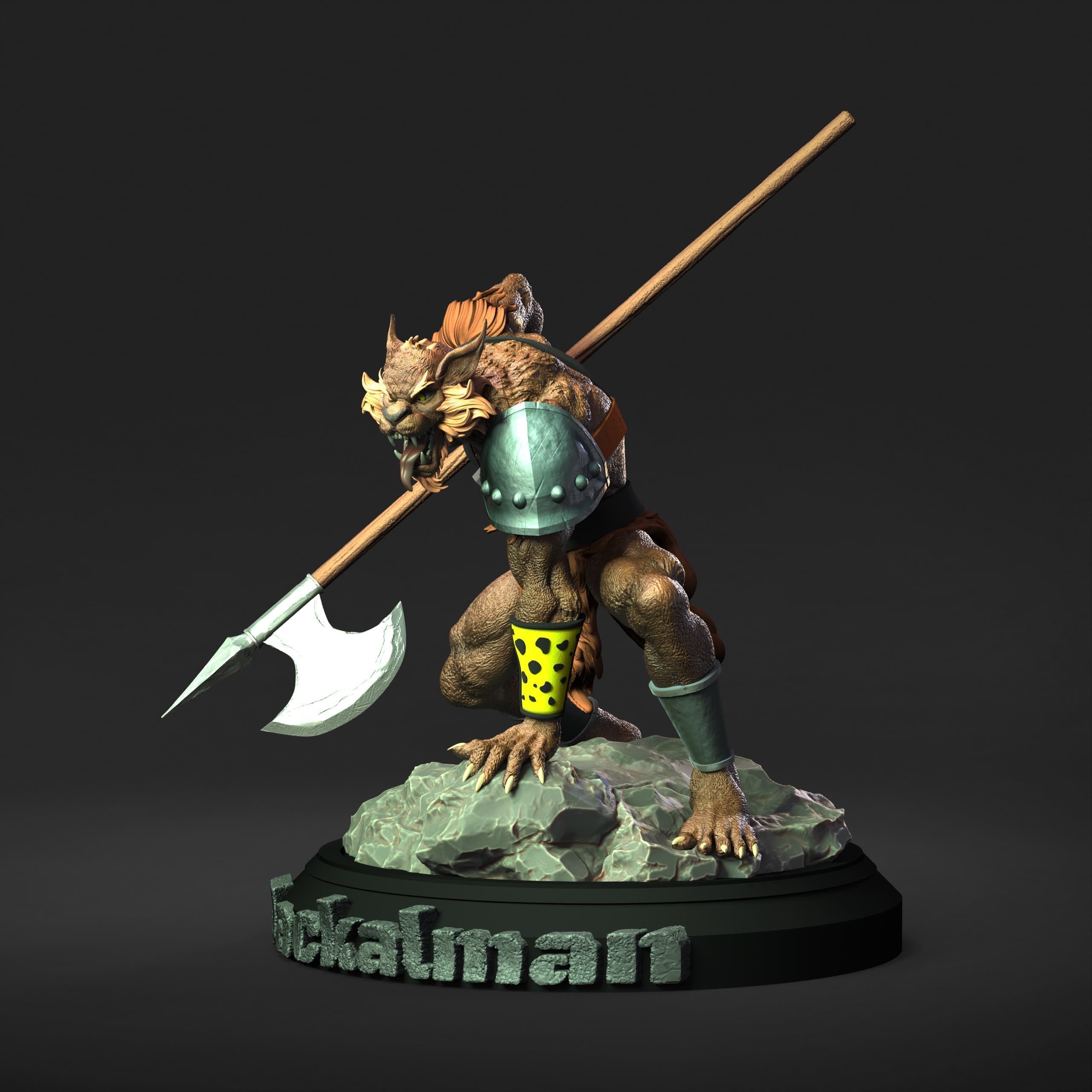 Jackalman Thundercats Lunatacs STL 3d printing by CG Pyro 3D print model_8