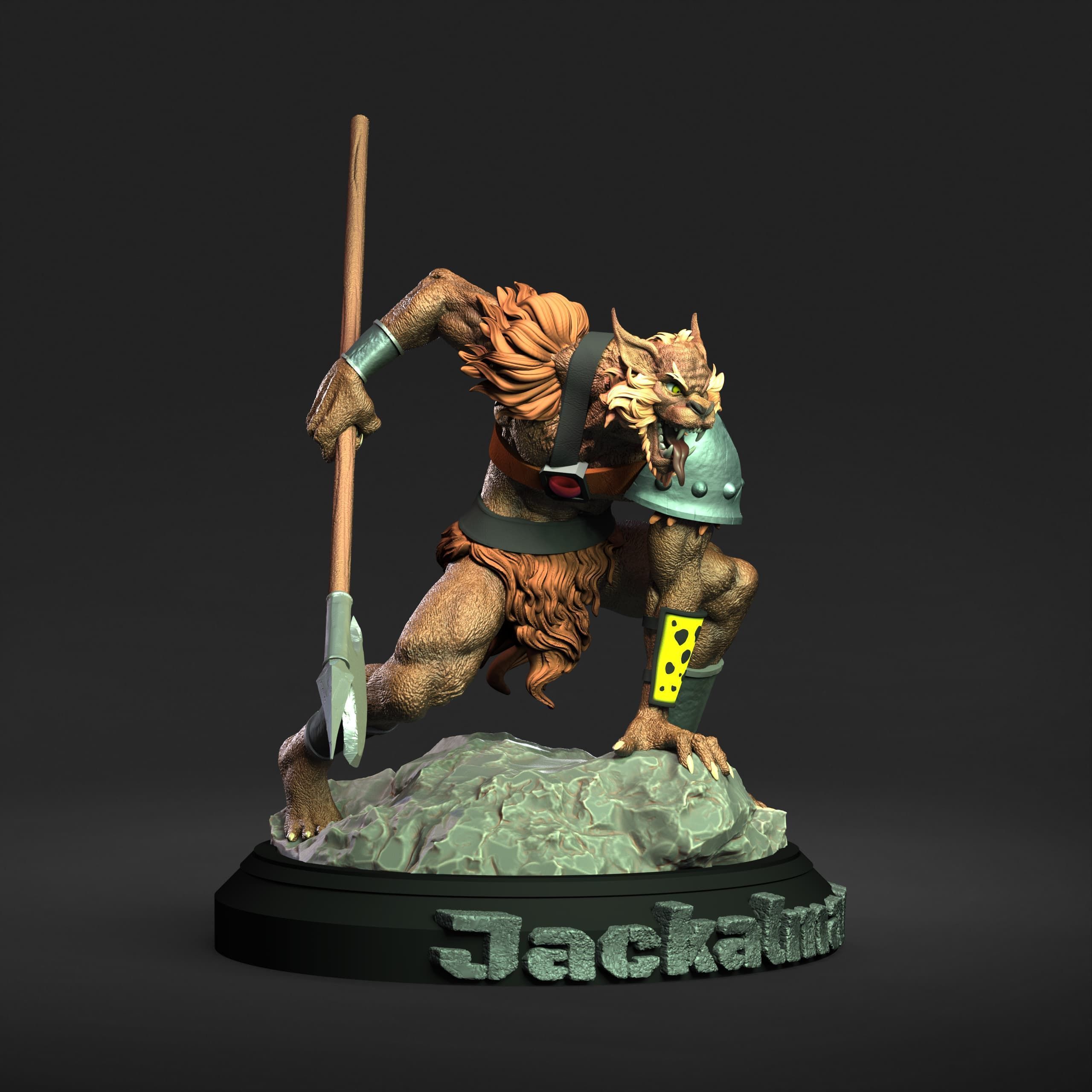 Jackalman Thundercats Lunatacs STL 3d printing by CG Pyro 3D print model_10
