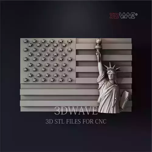 STATUE OF LIBERTY 3d stl file for CNC