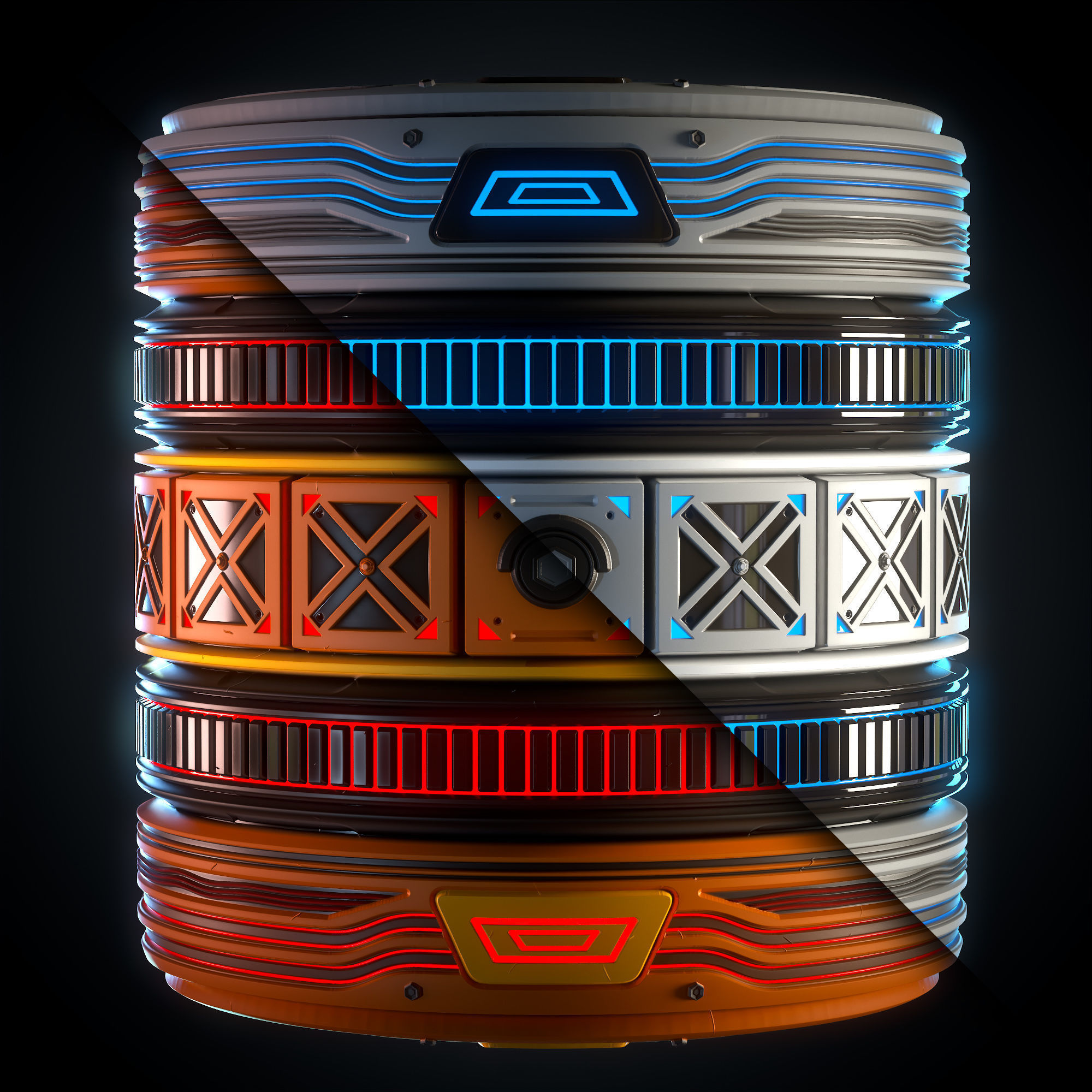 Sci-fi Material Plat - VOL 03 - SBsar - Maps Texture_8