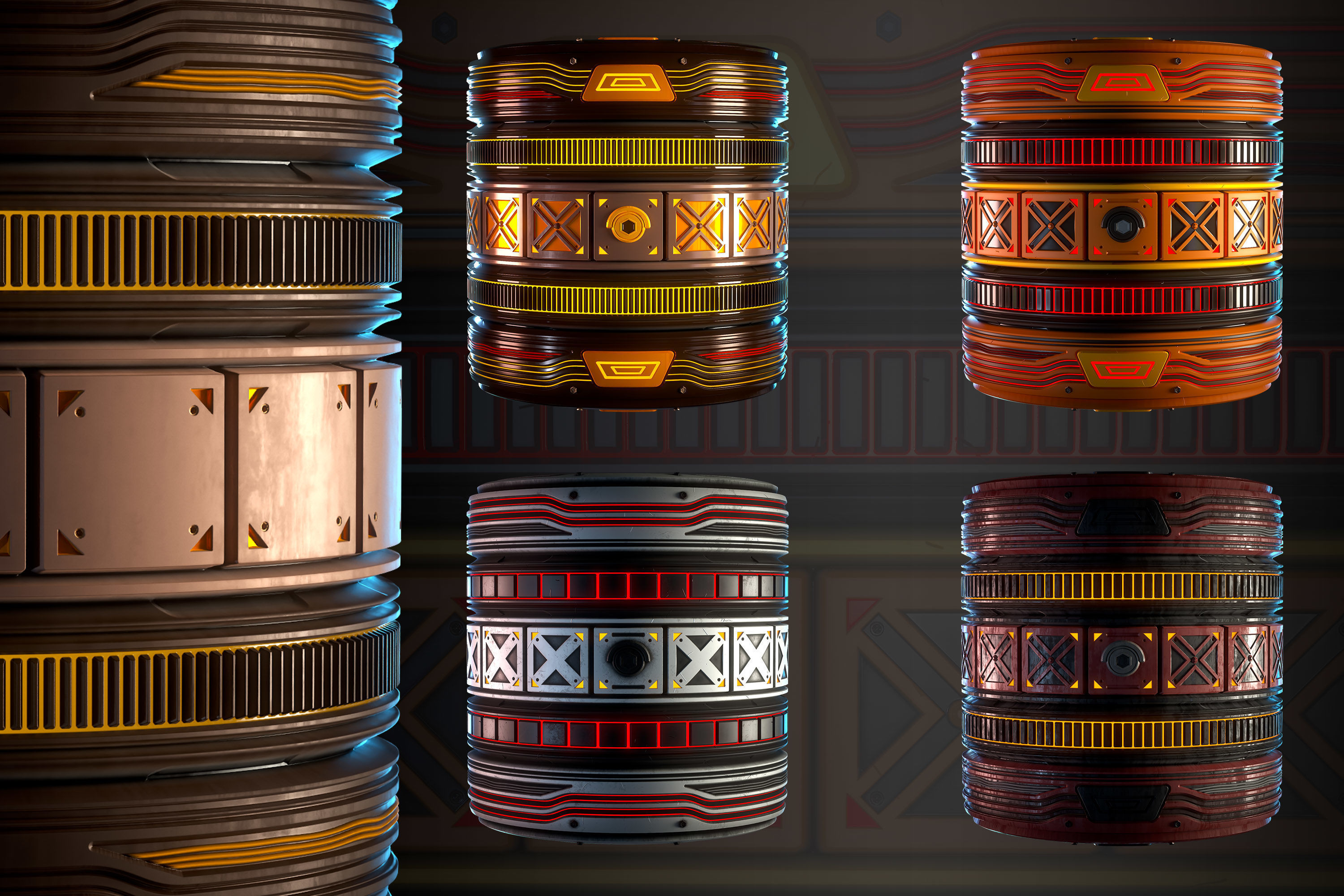 Sci-fi Material Plat - VOL 03 - SBsar - Maps Texture_3