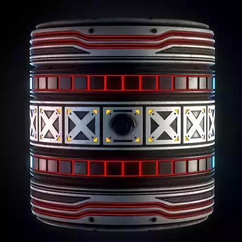 Sci-fi Material Plat - VOL 03 - SBsar - Maps Texture