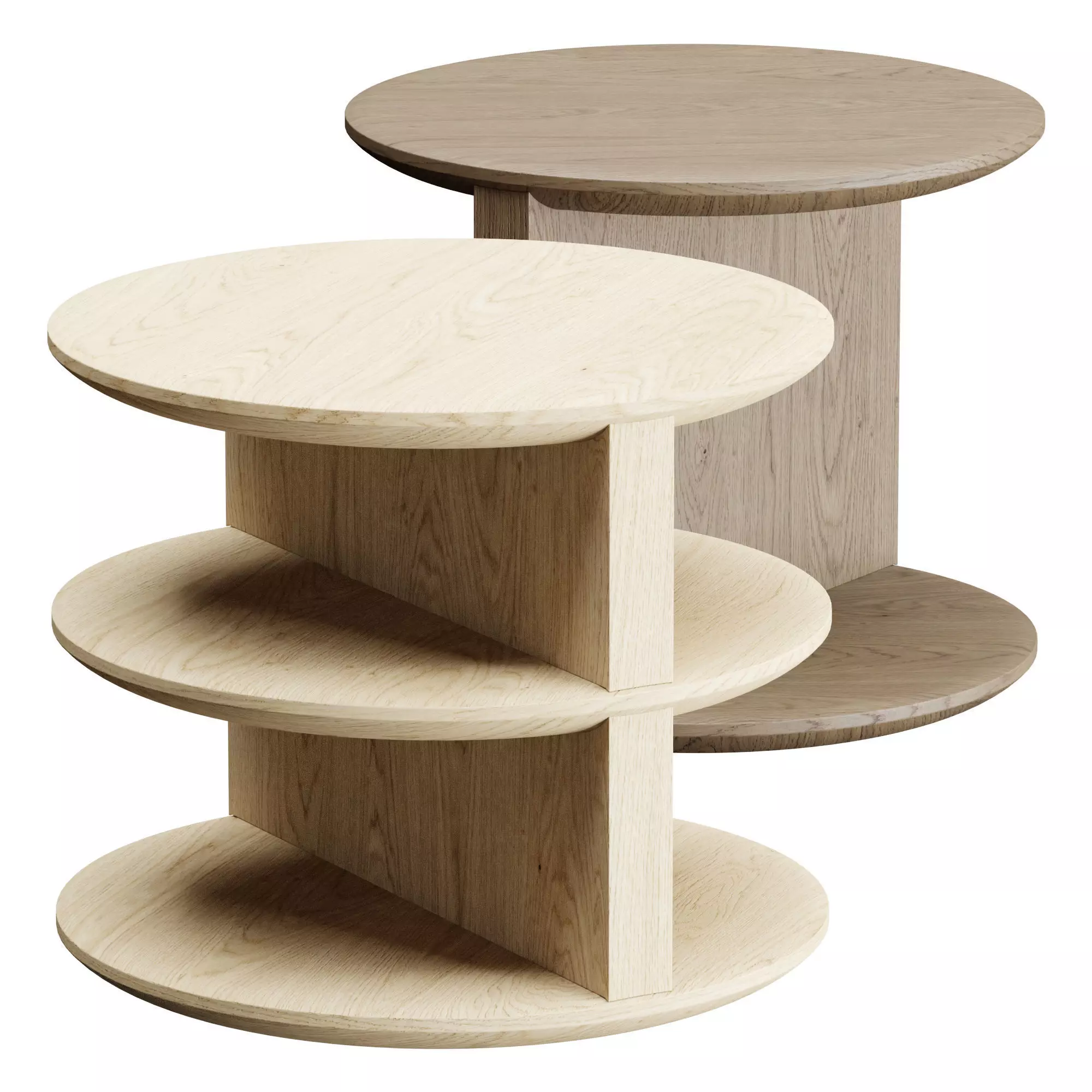 Wewood DUPLEX Bedside table table 3D model