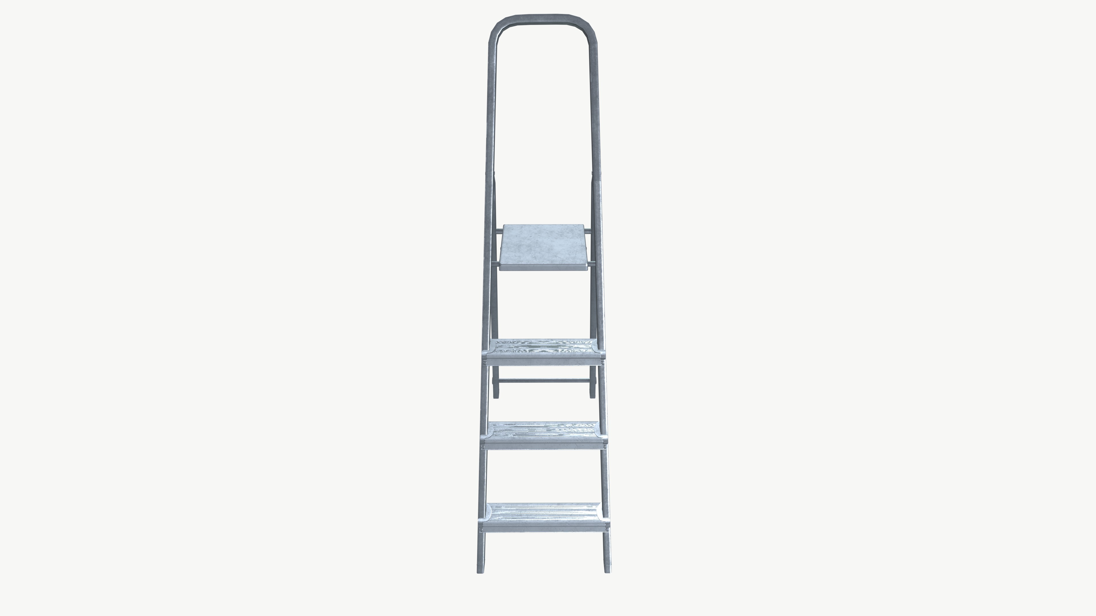 Ladder Low-poly 3D model_2