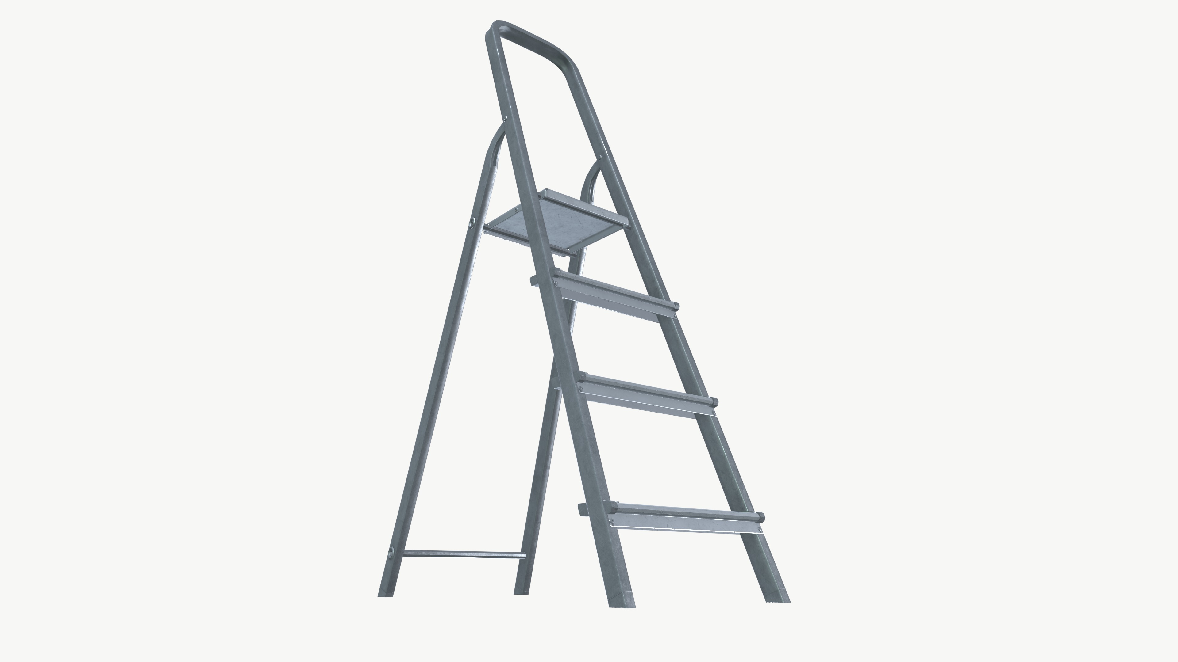 Ladder Low-poly 3D model_6