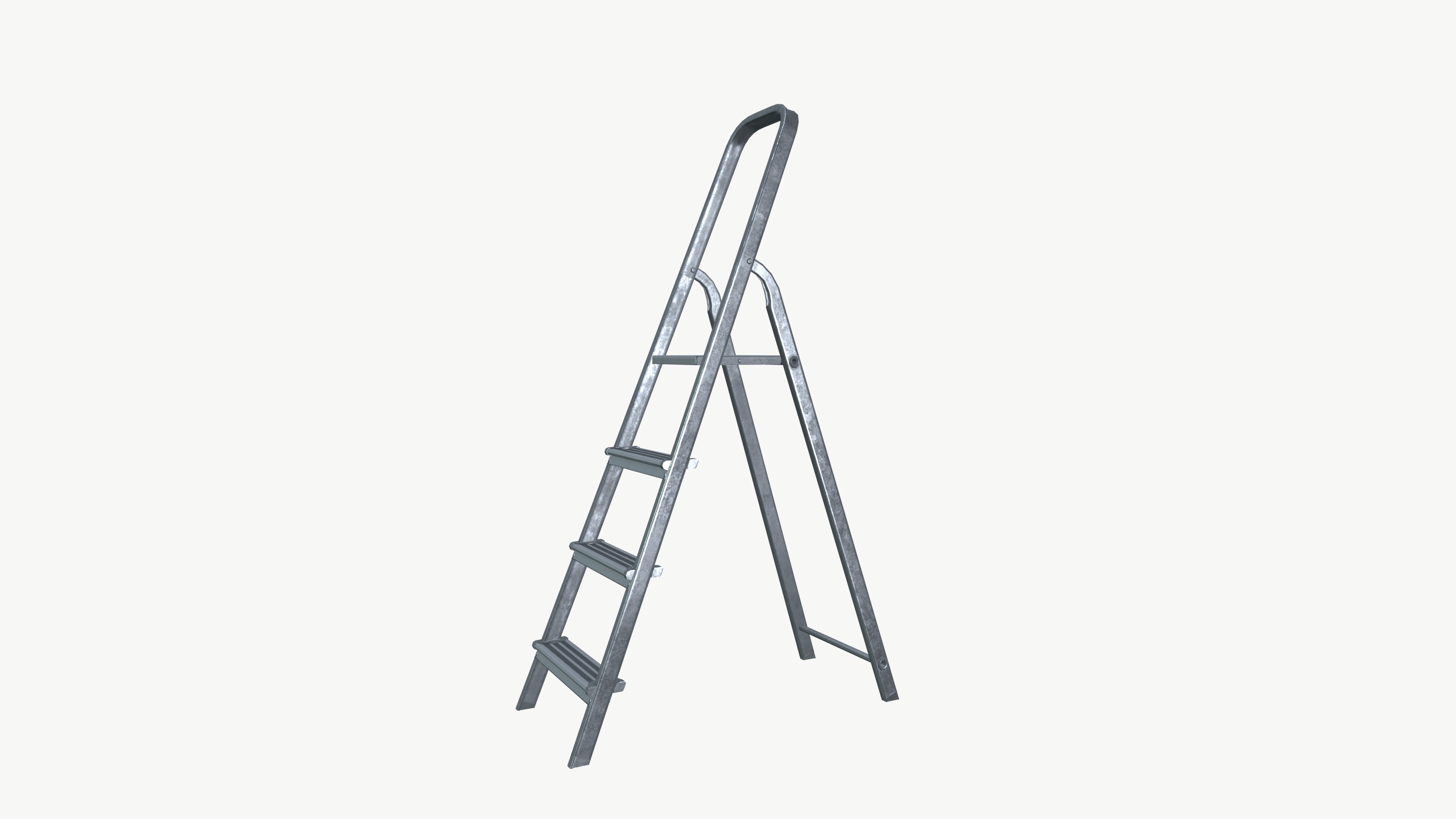 Ladder Low-poly 3D model_4
