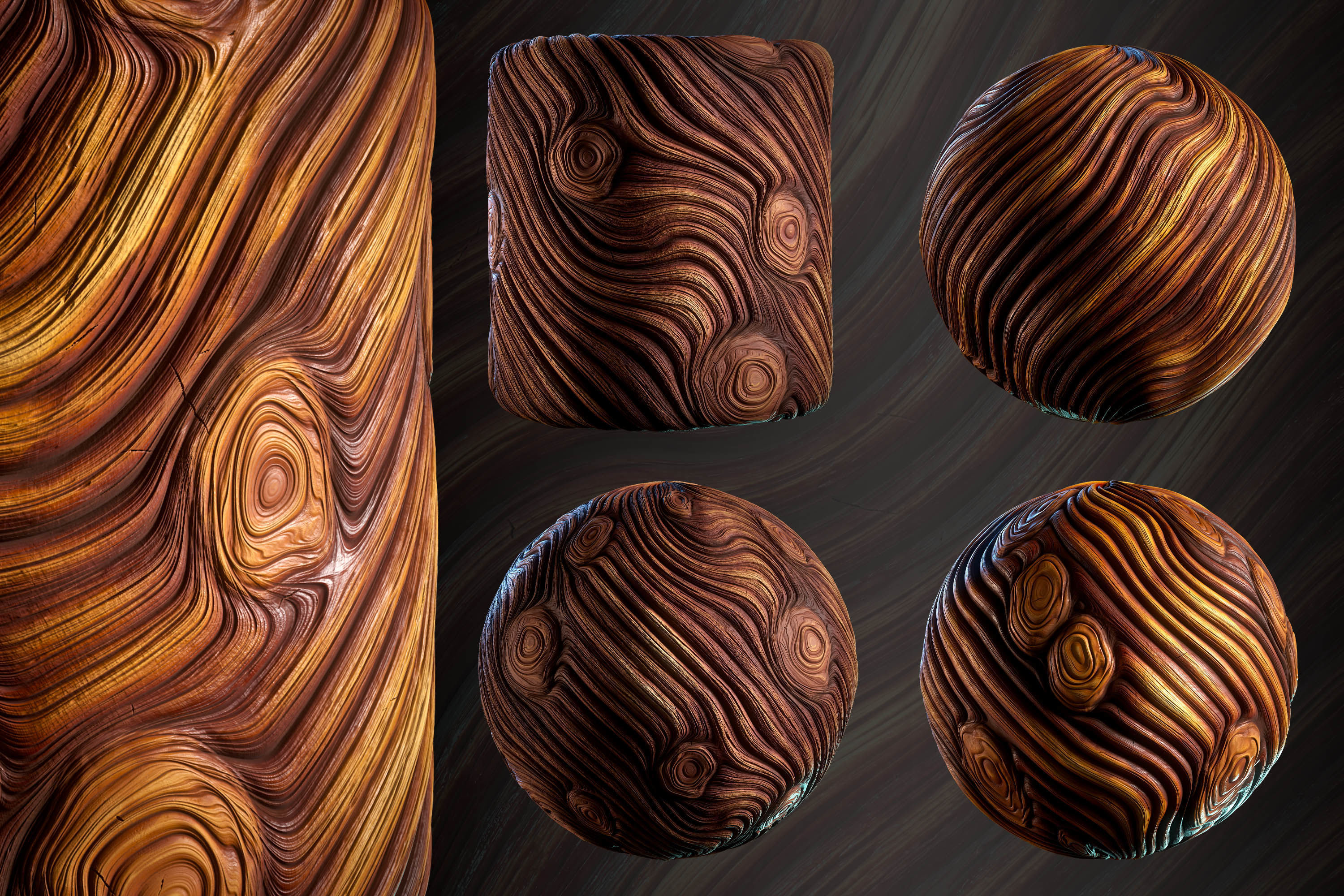Wood Material - Vol 05 - SBsar - Maps Texture_3