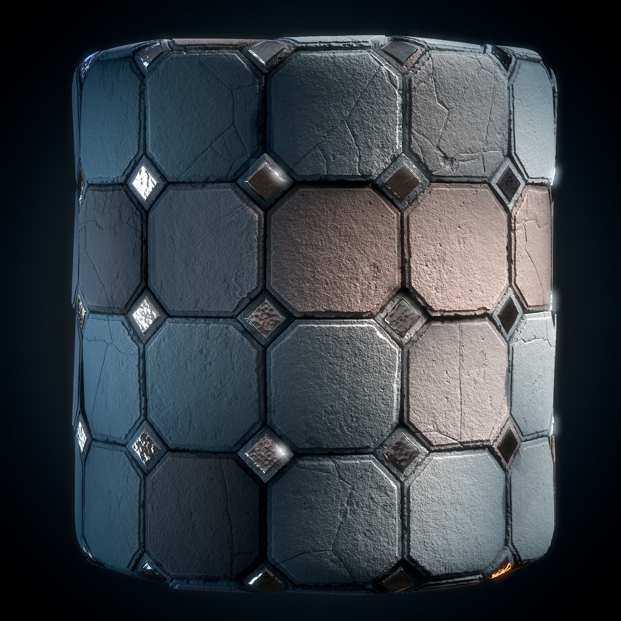 Stone Floor Material - VOL 17 - Maps - SBsar Texture_1