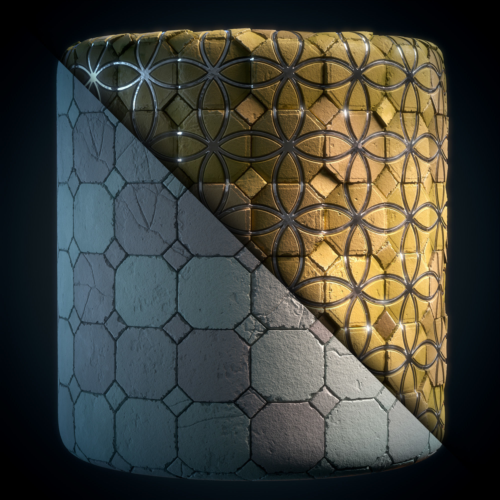 Stone Floor Material - VOL 17 - Maps - SBsar Texture_8