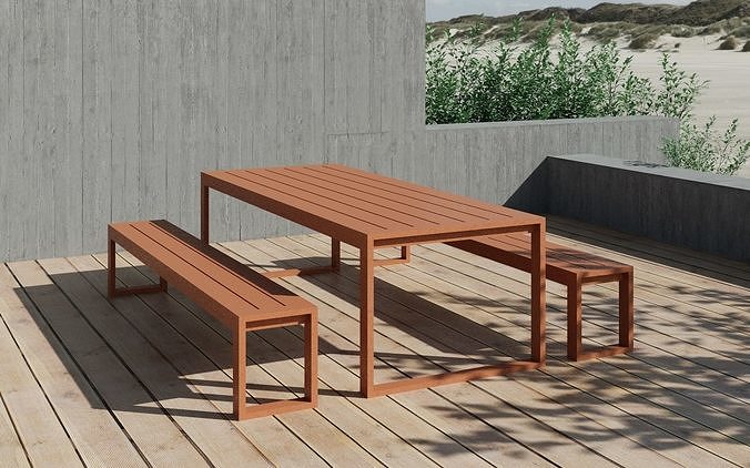 Eos Communal Table 3D model