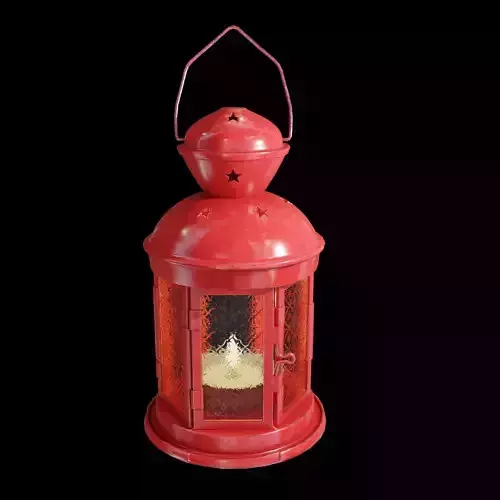 Vintage Candle Lamp Pbr