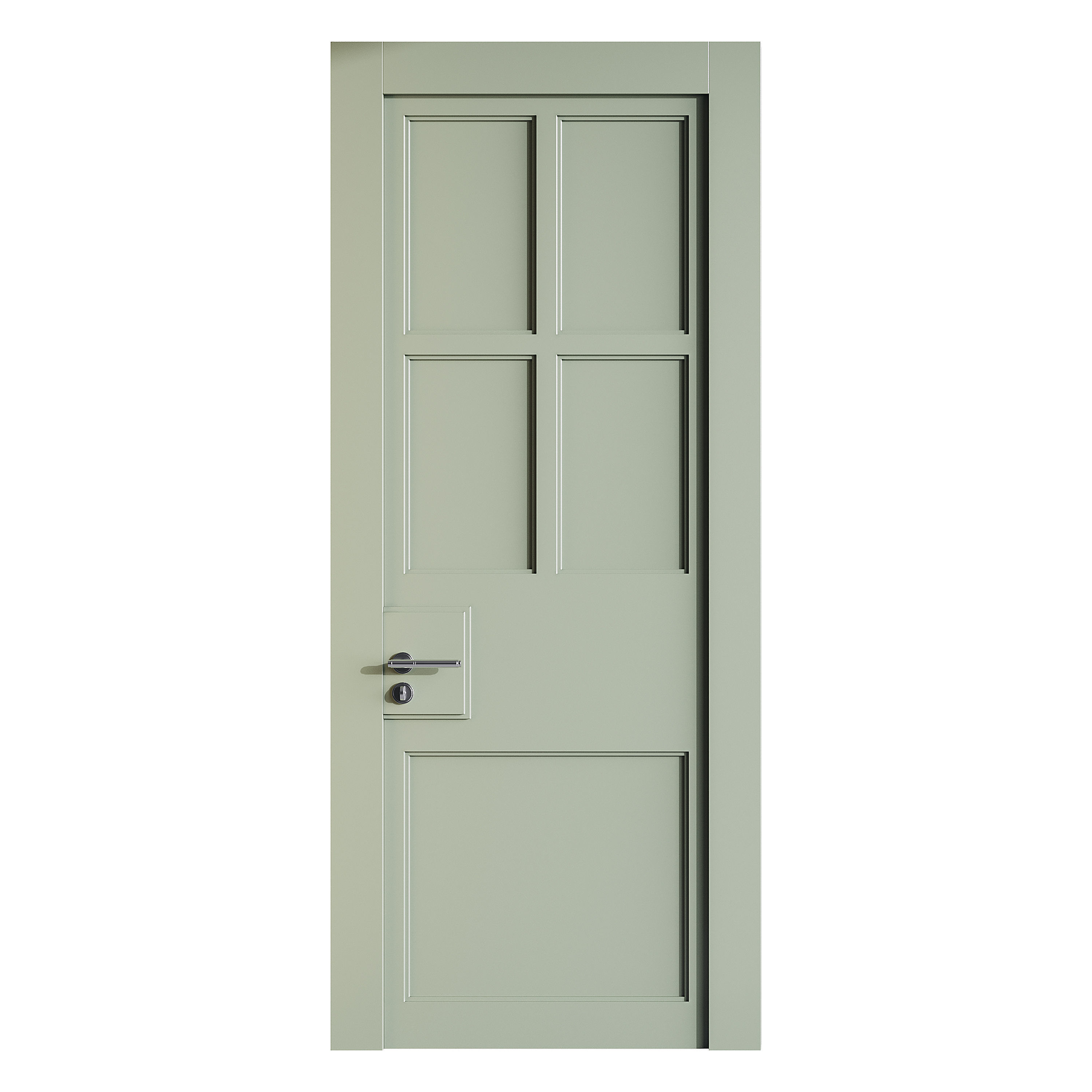 Modern entrance door 38 3D model_4