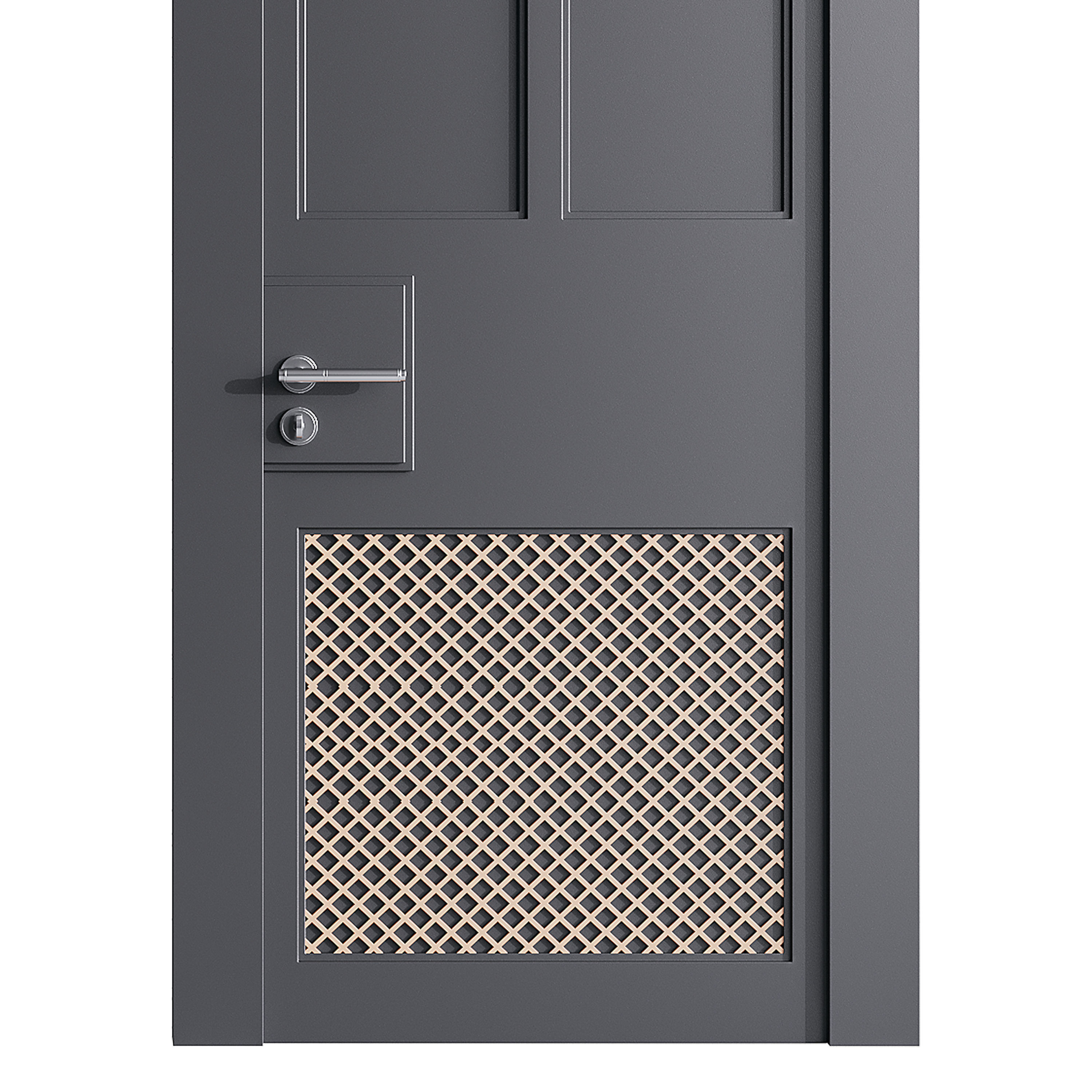 Modern entrance door 38 3D model_12