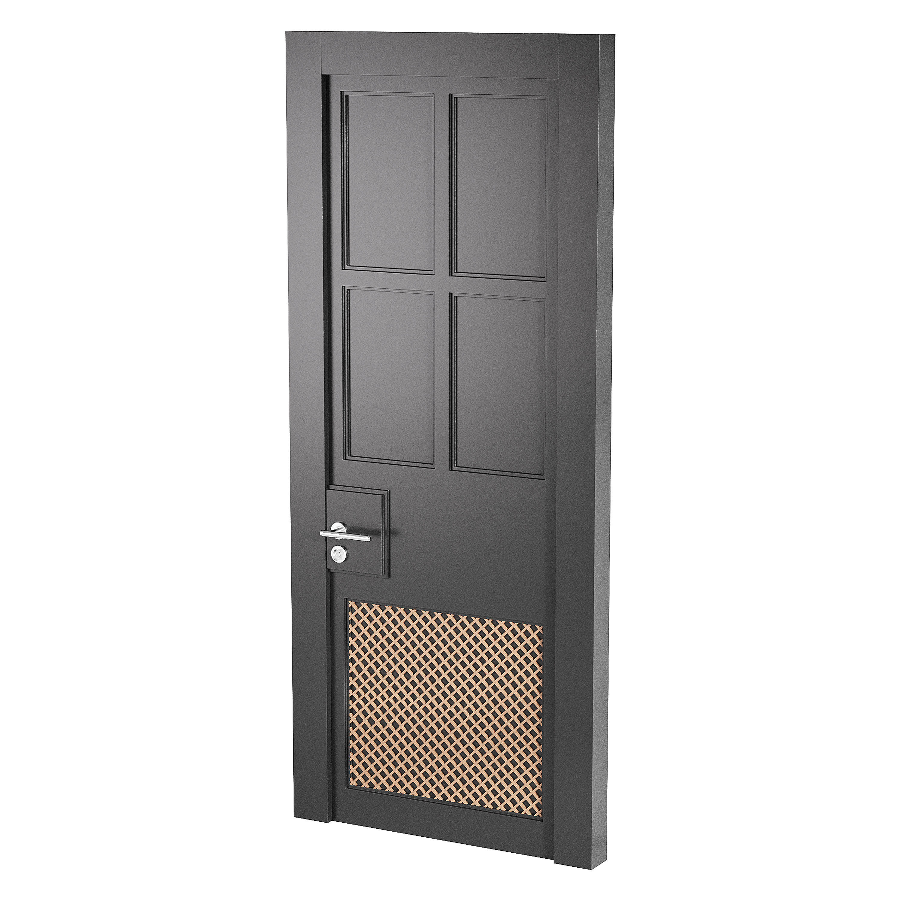 Modern entrance door 38 3D model_10