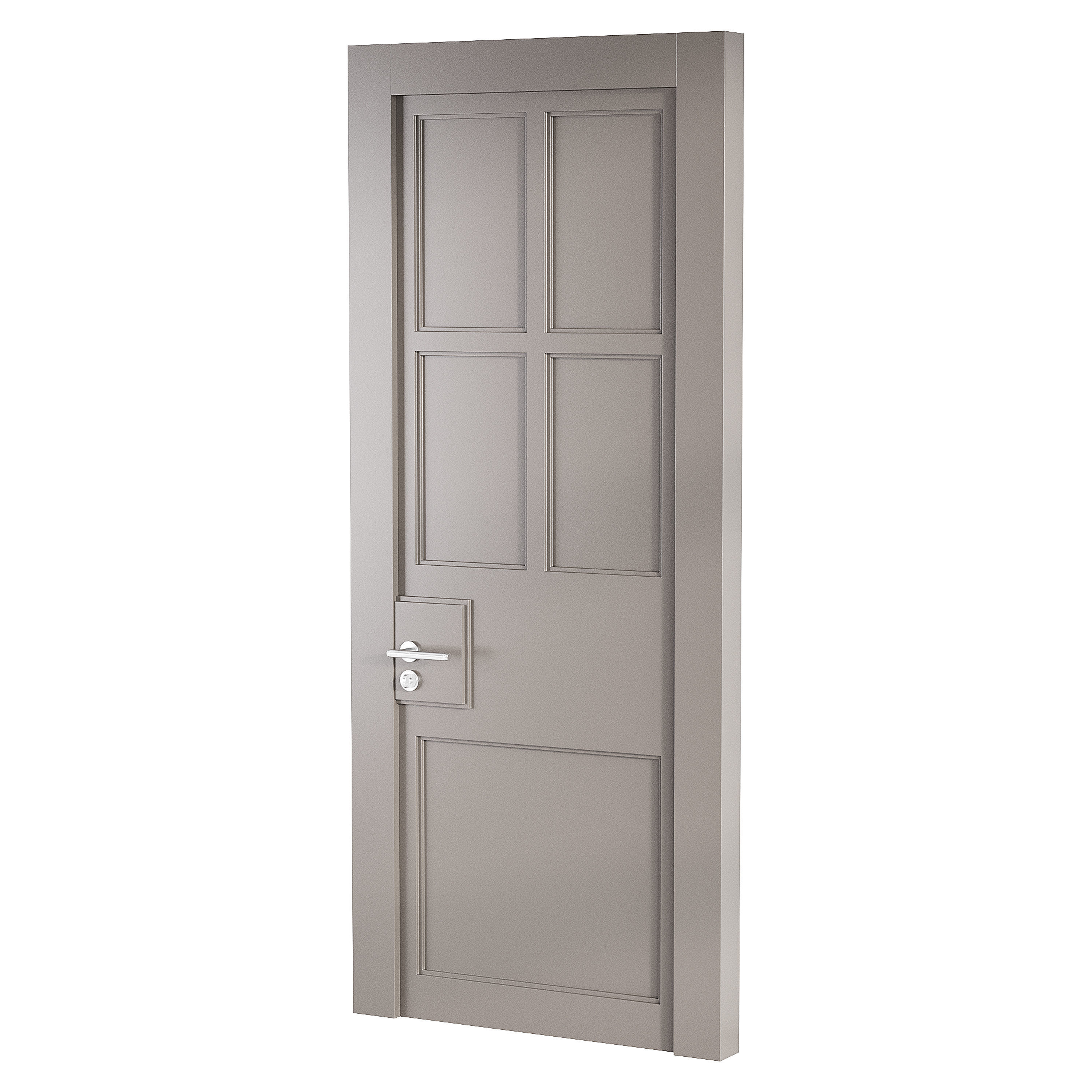 Modern entrance door 38 3D model_6