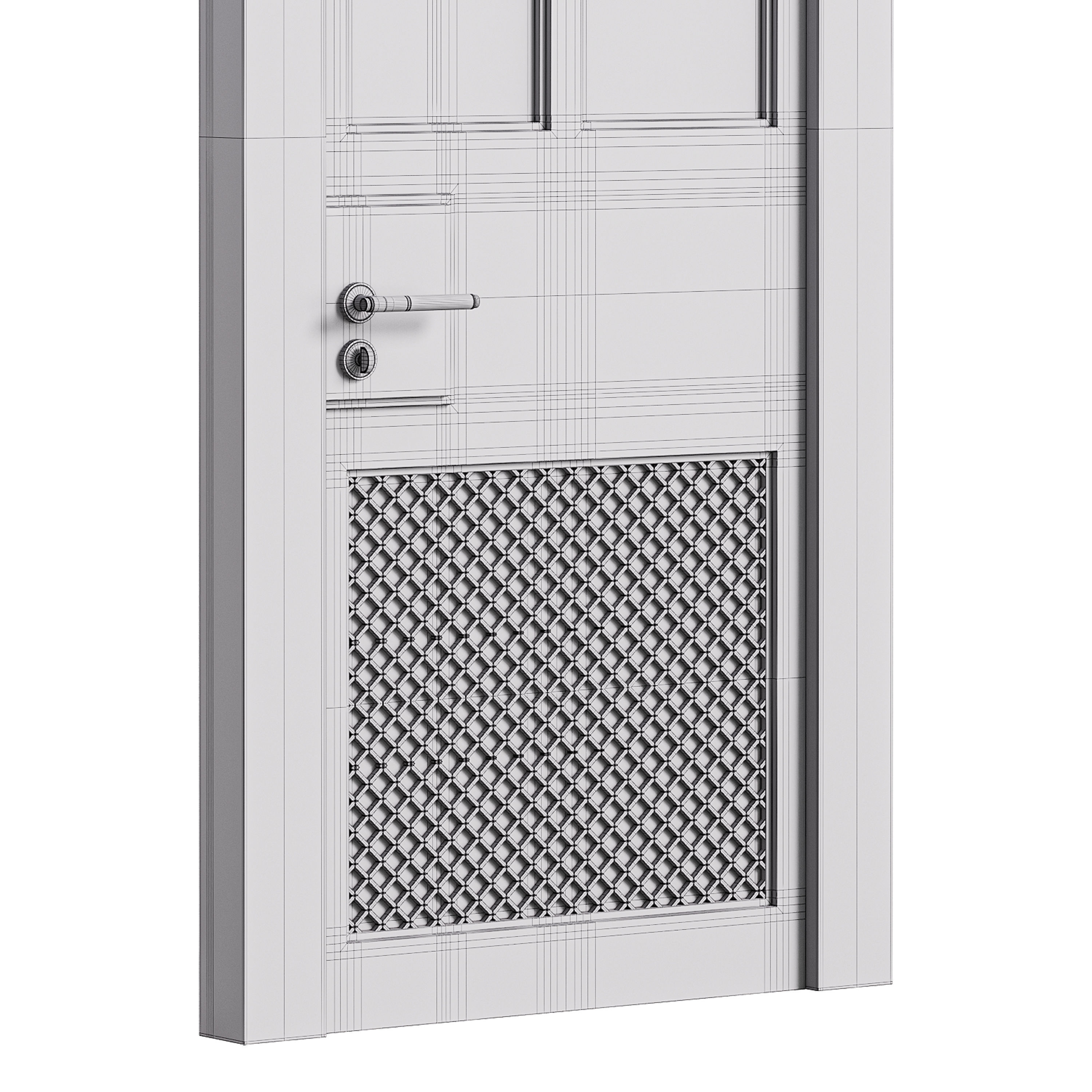Modern entrance door 38 3D model_14