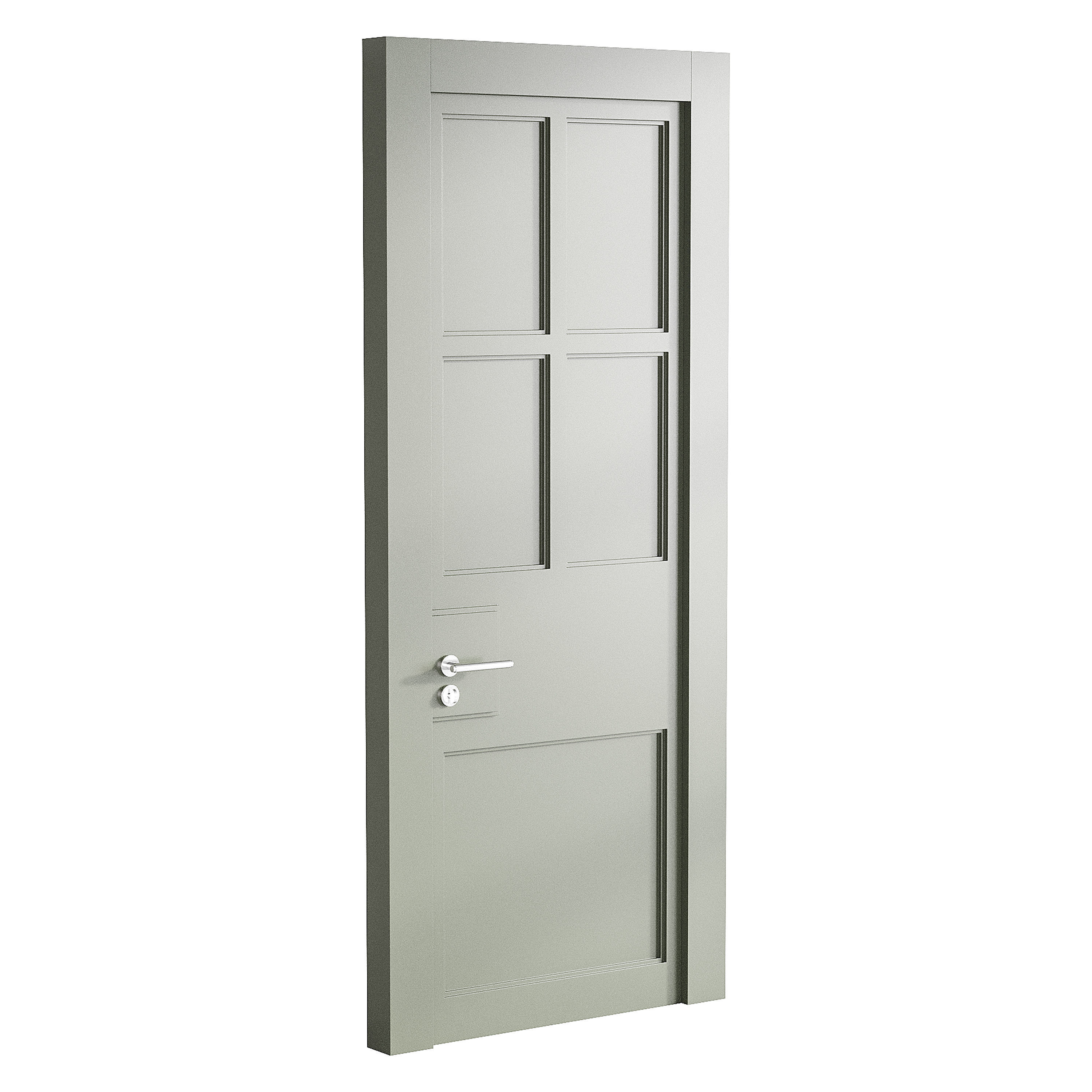 Modern entrance door 38 3D model_3
