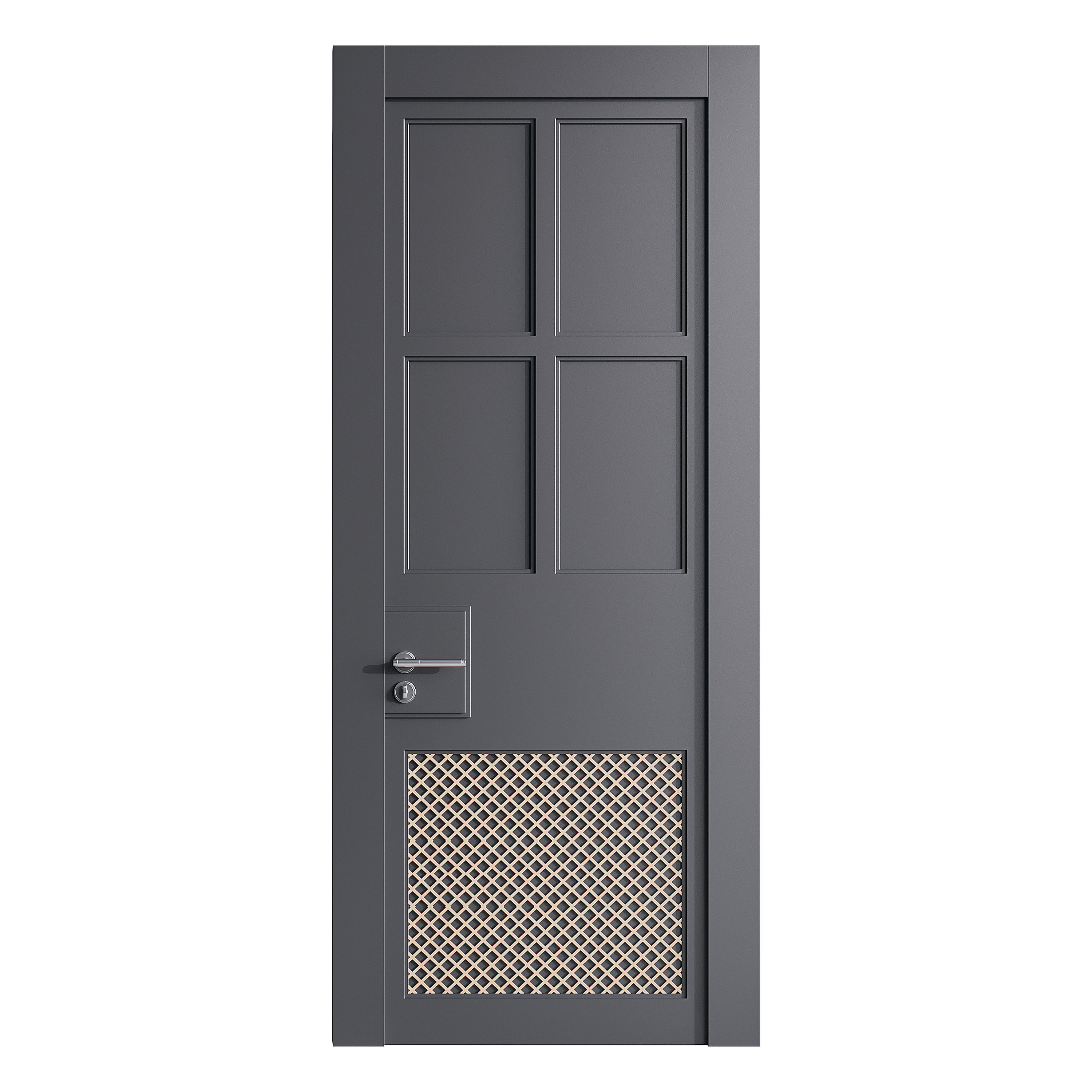 Modern entrance door 38 3D model_9