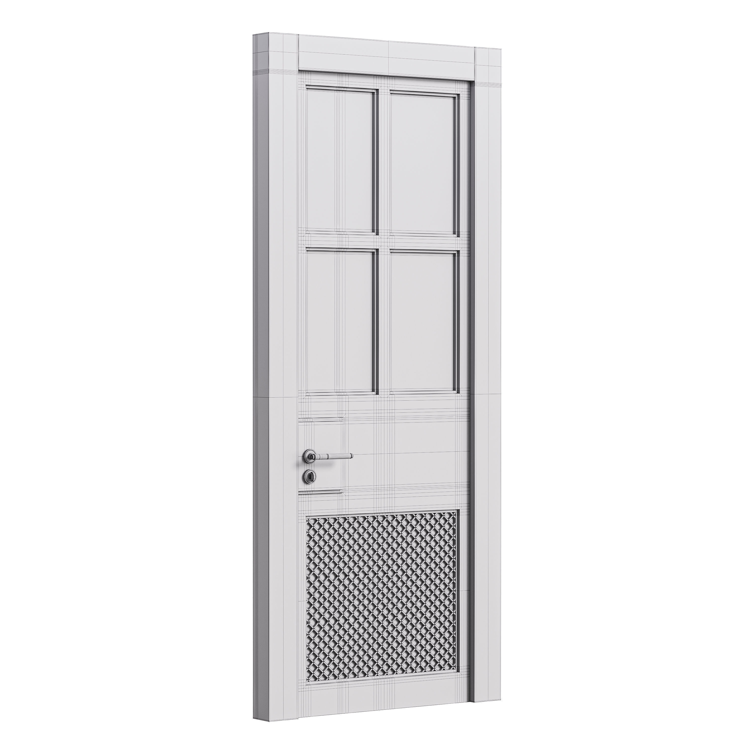 Modern entrance door 38 3D model_13