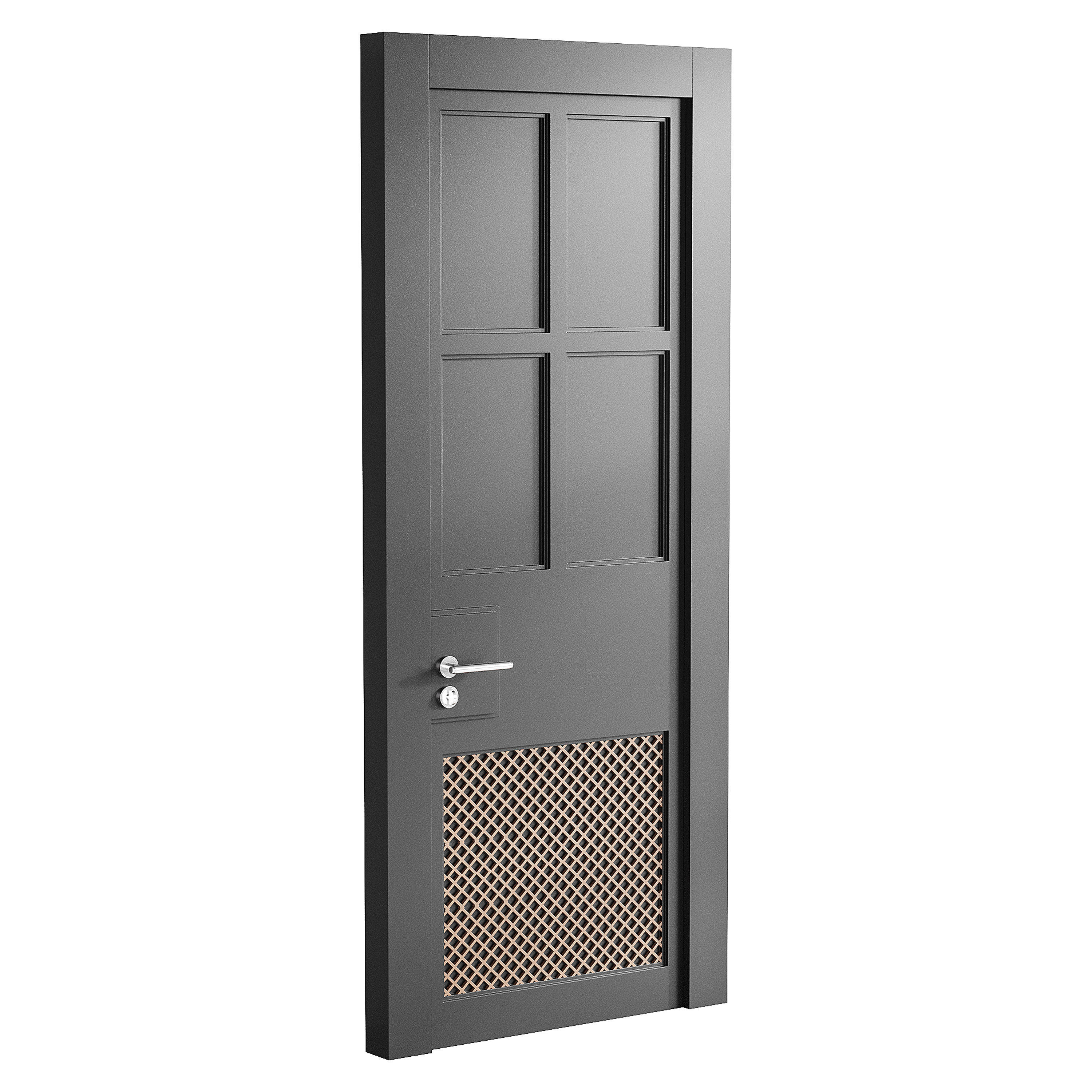 Modern entrance door 38 3D model_7