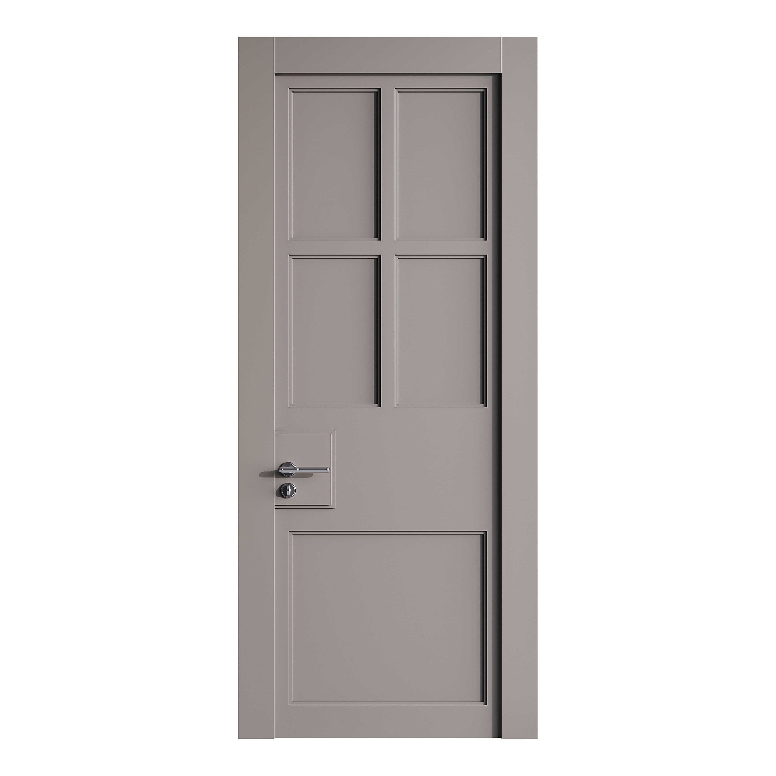 Modern entrance door 38 3D model_1
