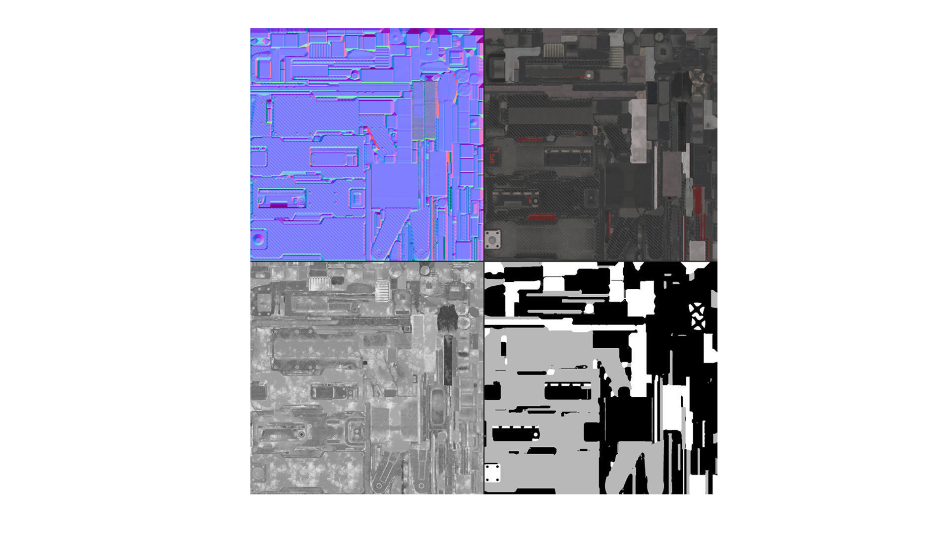 Drone L2 Low-poly 3D model_6