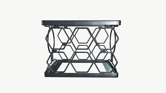 Steel rack Low-poly 3D model