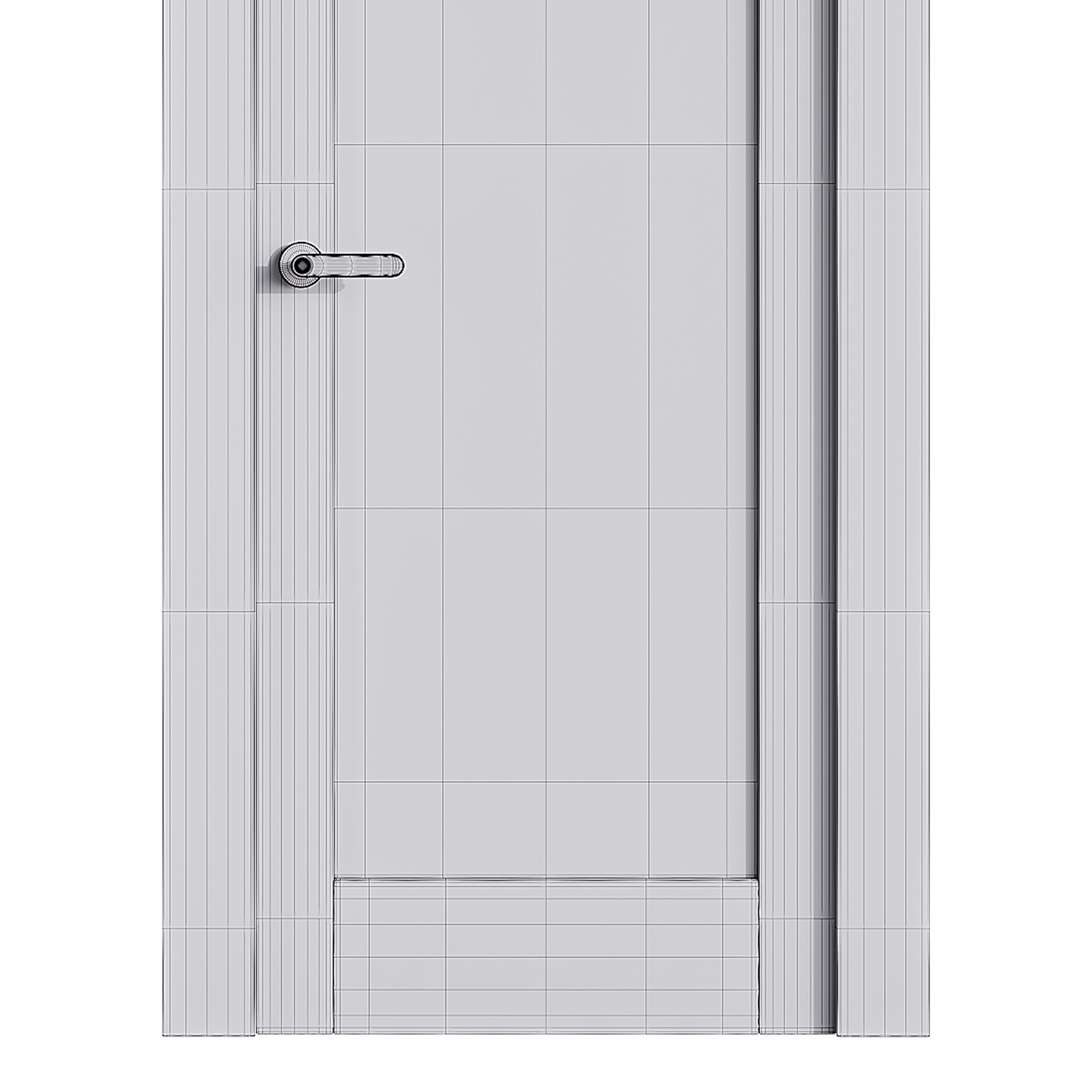 Modern entrance door 39 3D model_14