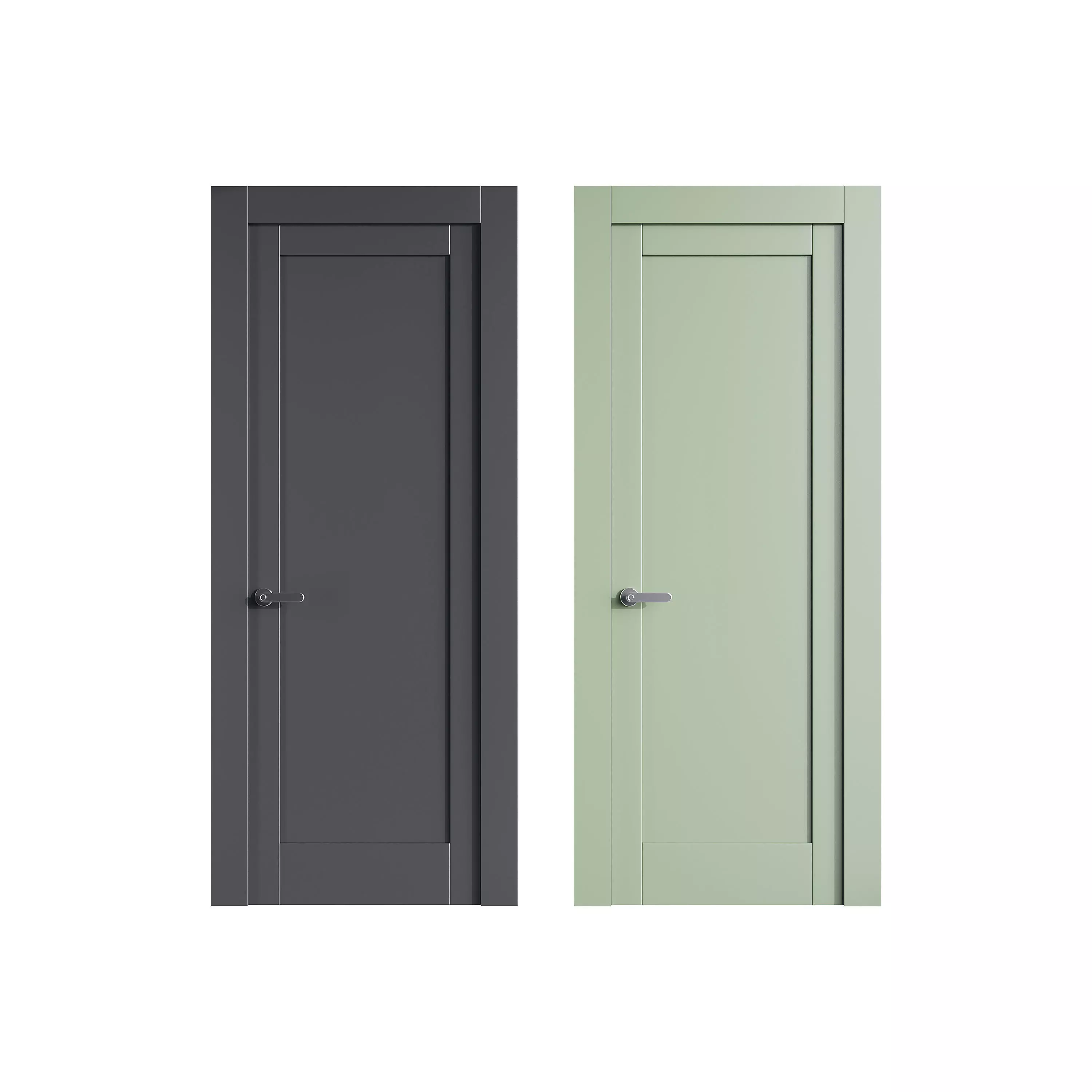 Modern entrance door 39 3D model_0