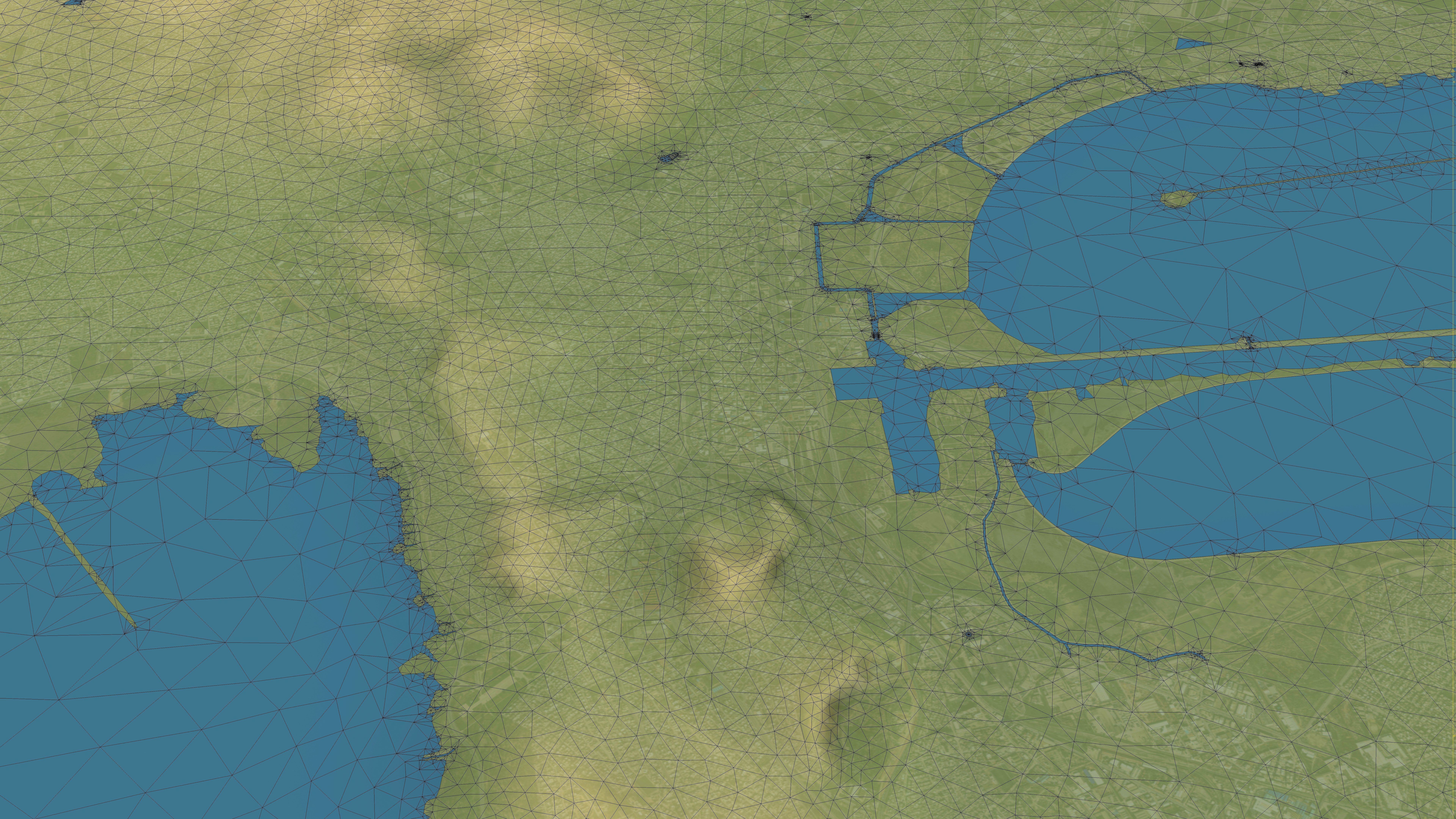 Tunis - Topography Terrain Low-poly 3D model_10