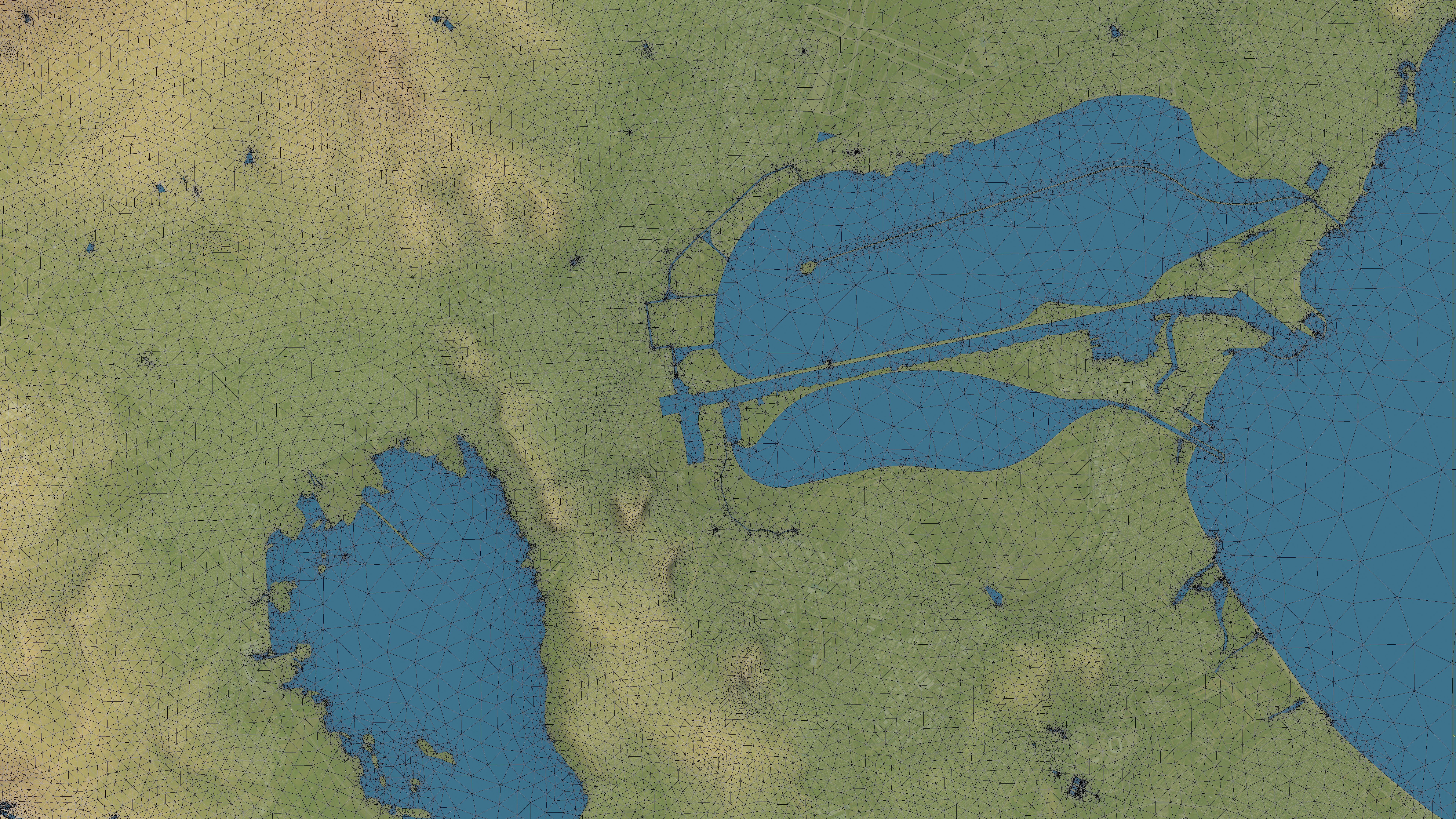 Tunis - Topography Terrain Low-poly 3D model_14