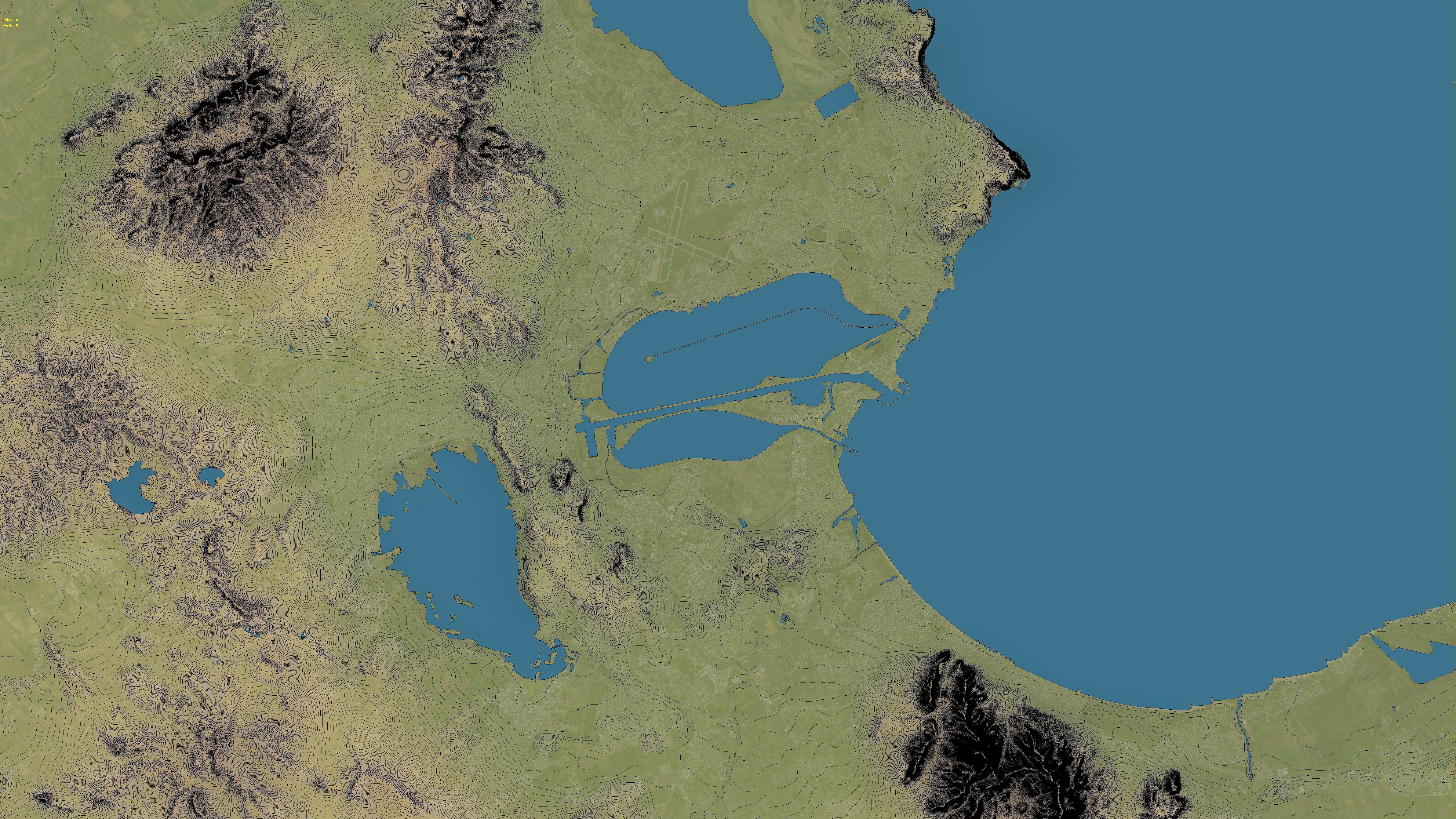 Tunis - Topography Terrain Low-poly 3D model_15